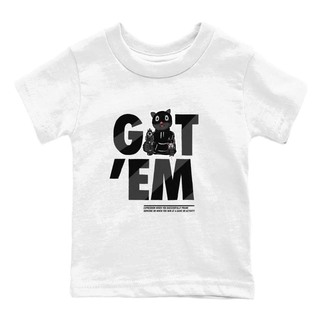 Got'em Cat snkmatch Tees Kids - Air Jordan 5 Black Cat