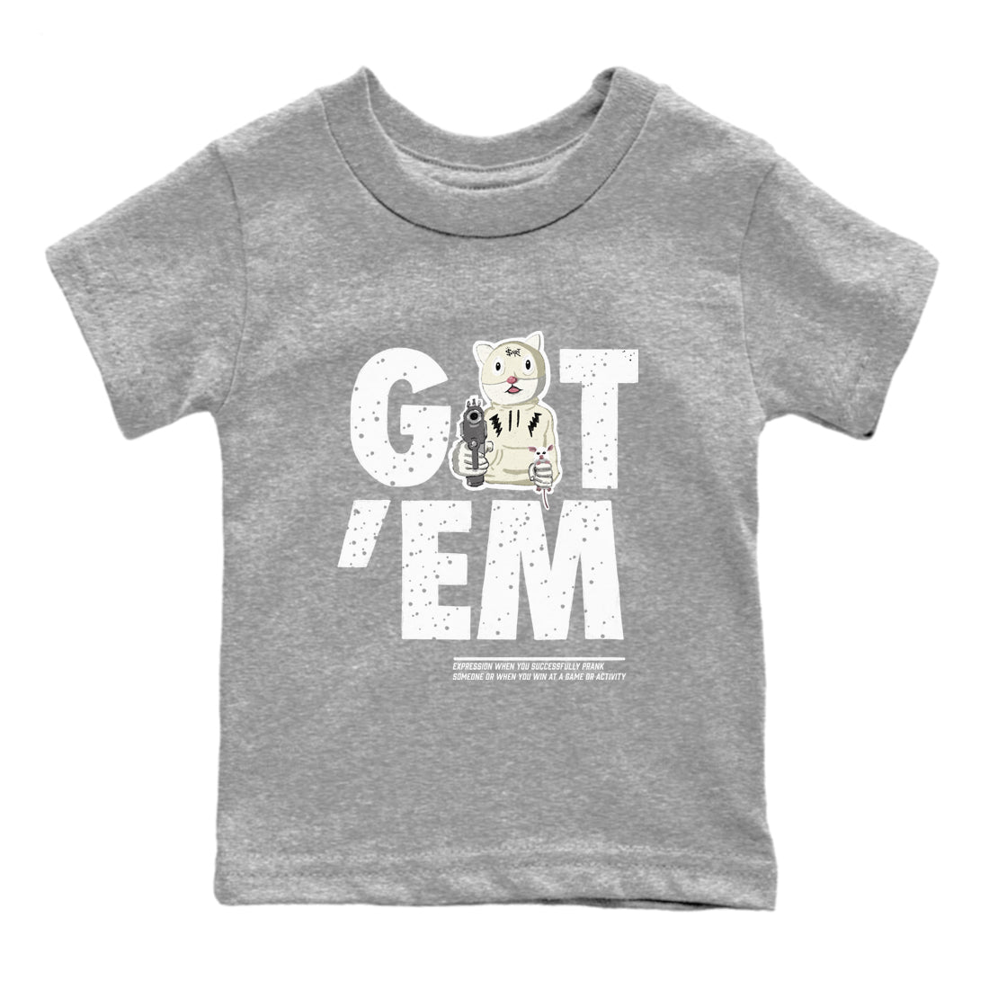 Got'em Cat snkmatch Tees Kids - Air Jordan 5 Sail