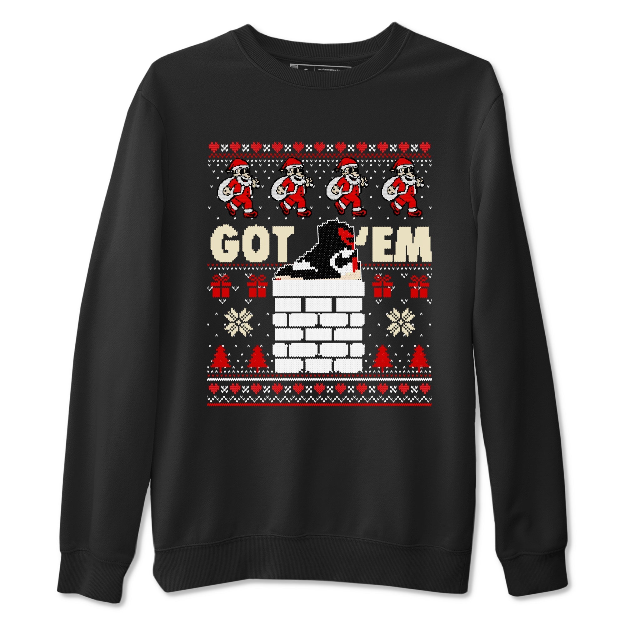 Got'em Santa snkmatch Tees - Air Jordan 1 Black Toe Reimagined