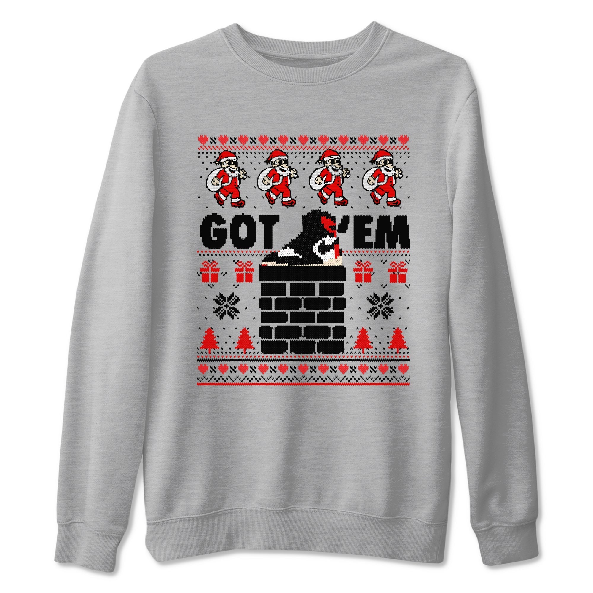 Got'em Santa snkmatch Tees - Air Jordan 1 Black Toe Reimagined