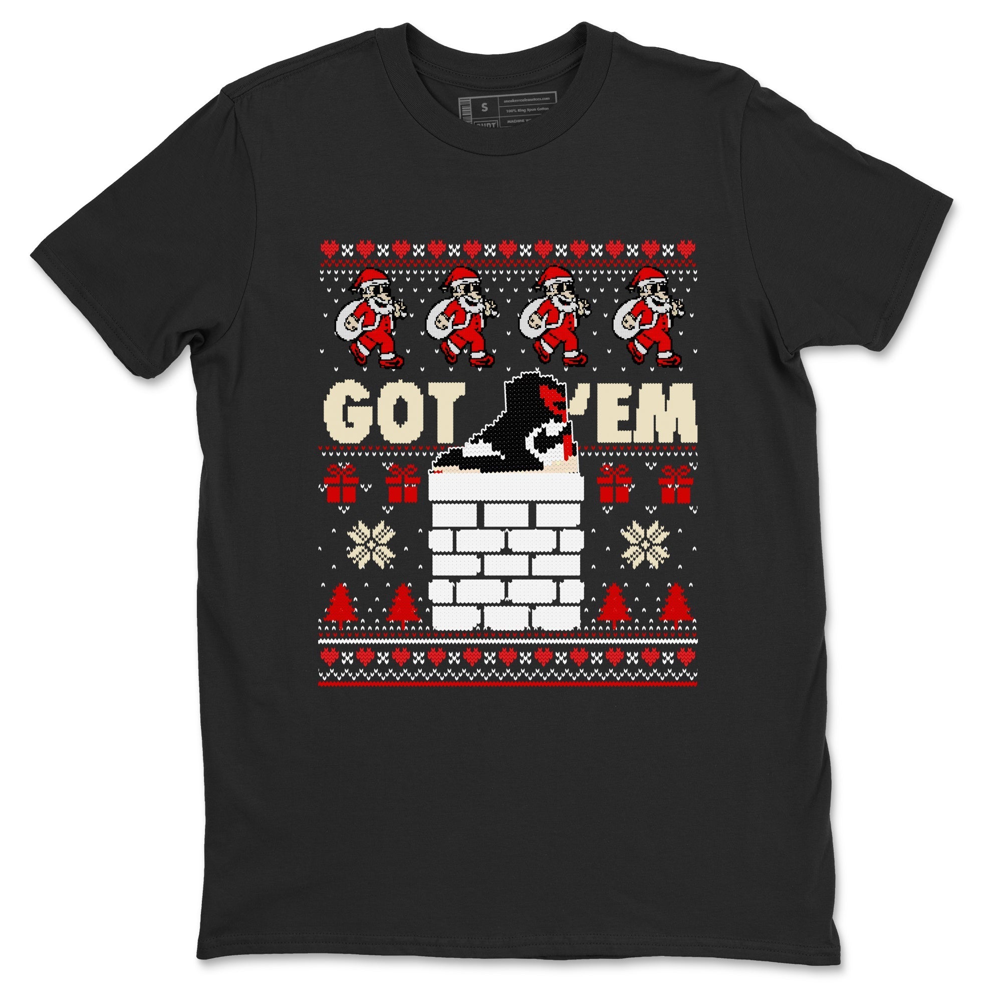 Got'em Santa snkmatch Tees - Air Jordan 1 Black Toe Reimagined