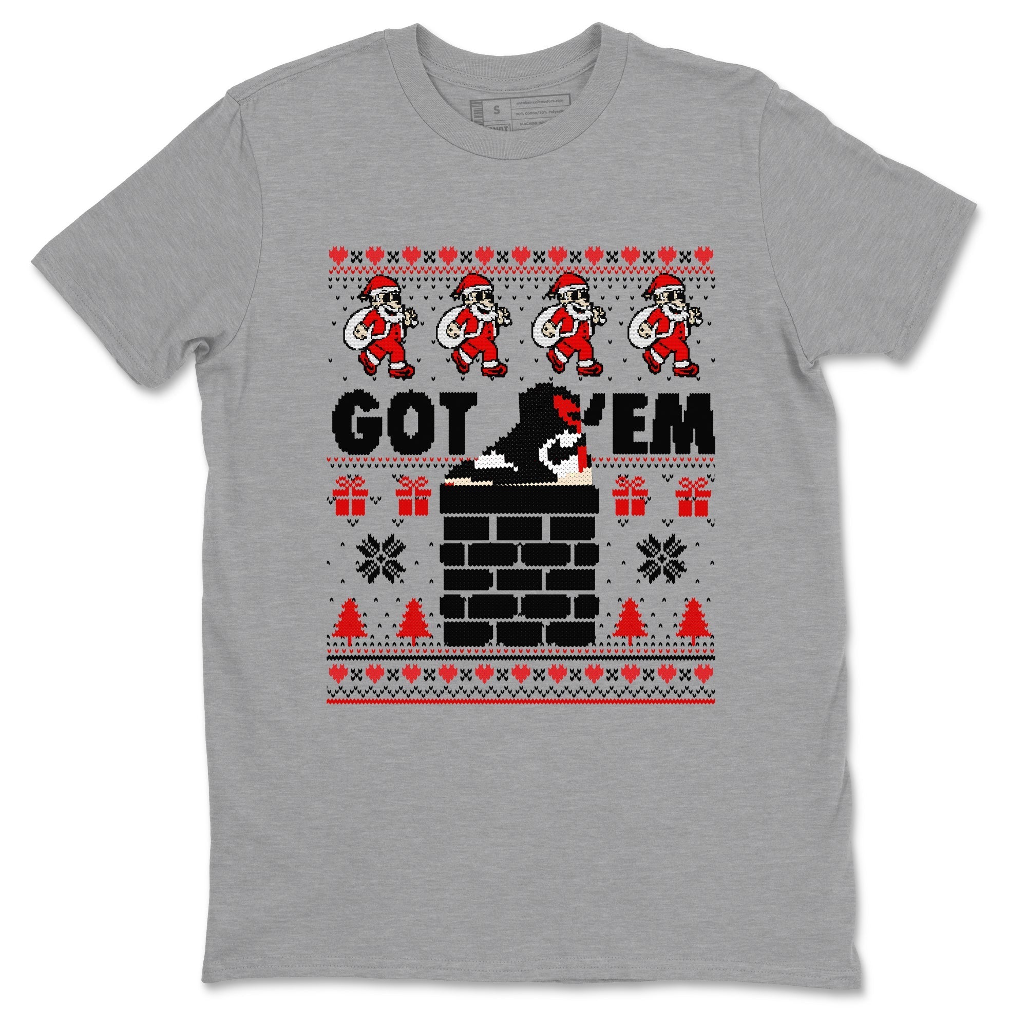 Got'em Santa snkmatch Tees - Air Jordan 1 Black Toe Reimagined