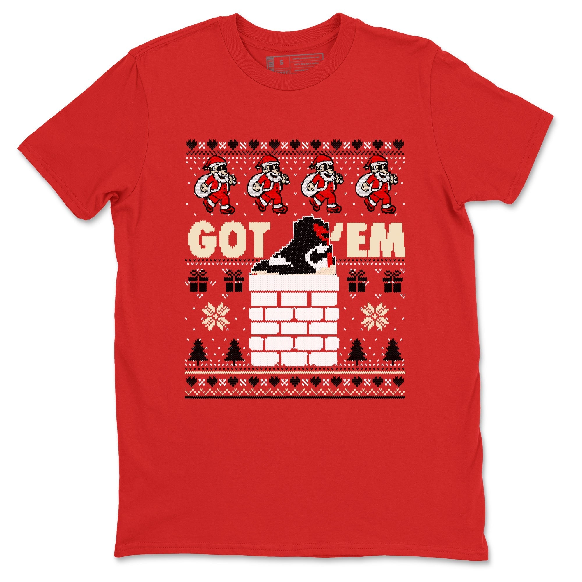 Got'em Santa snkmatch Tees - Air Jordan 1 Black Toe Reimagined