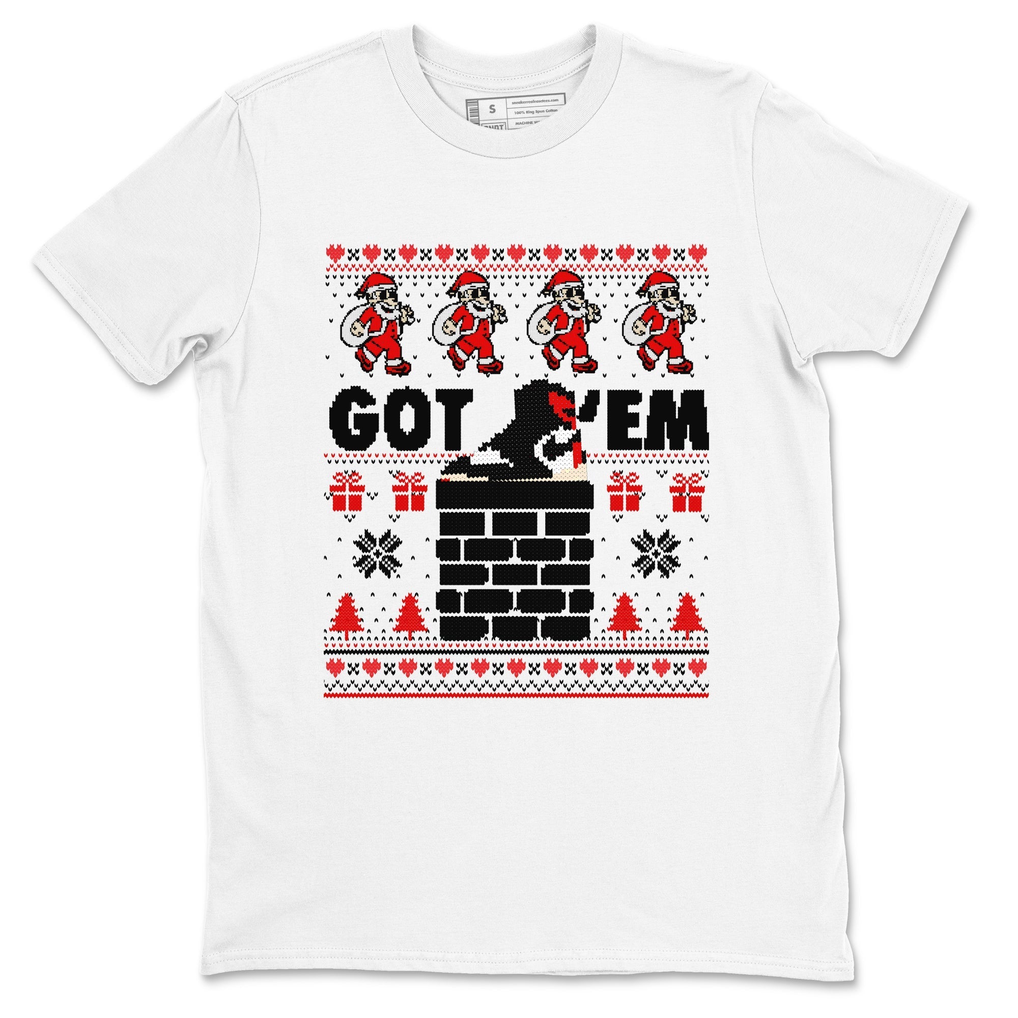 Got'em Santa snkmatch Tees - Air Jordan 1 Black Toe Reimagined