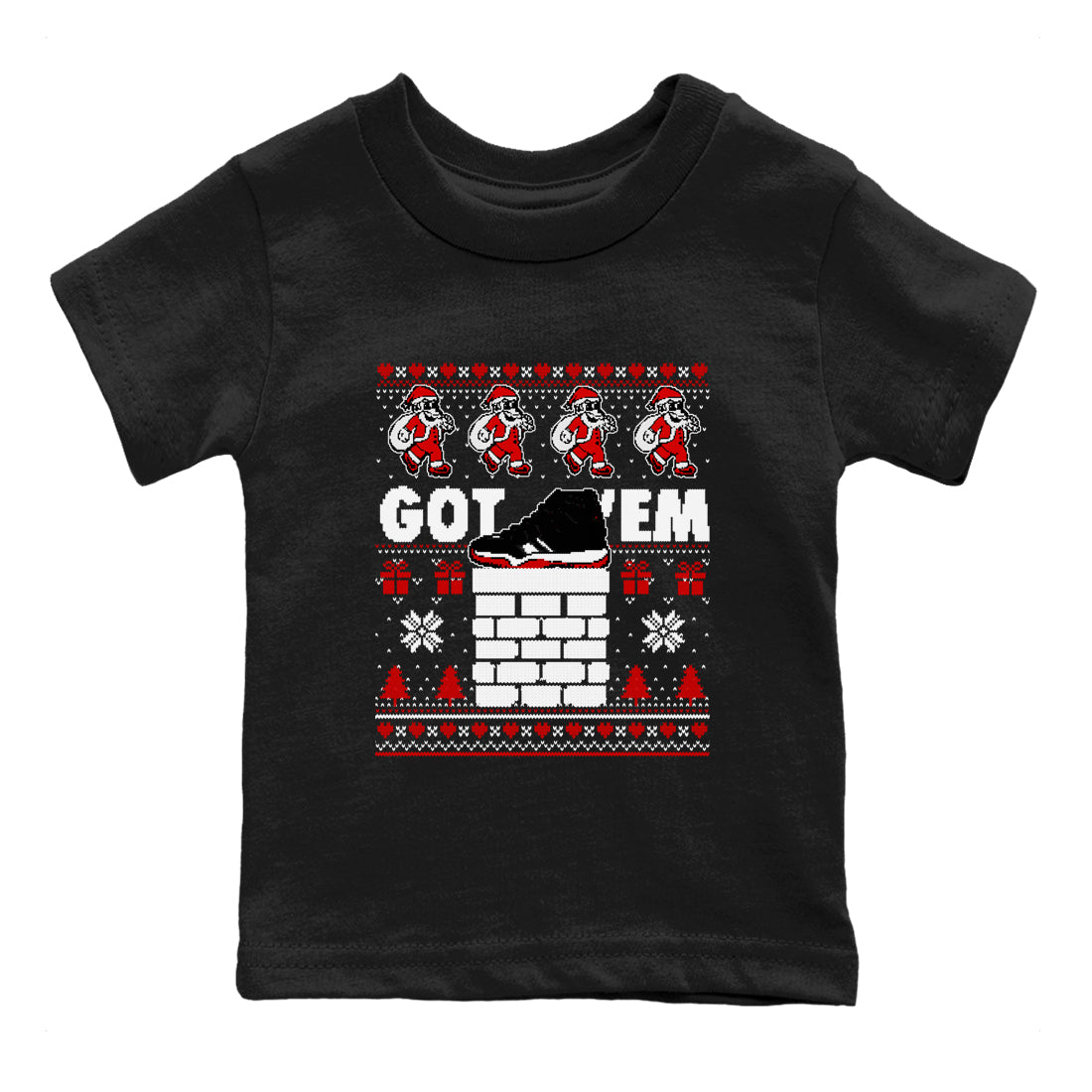 Got'em Santa snkmatch Tees Kids - Air Jordan 11 Bred Velvet