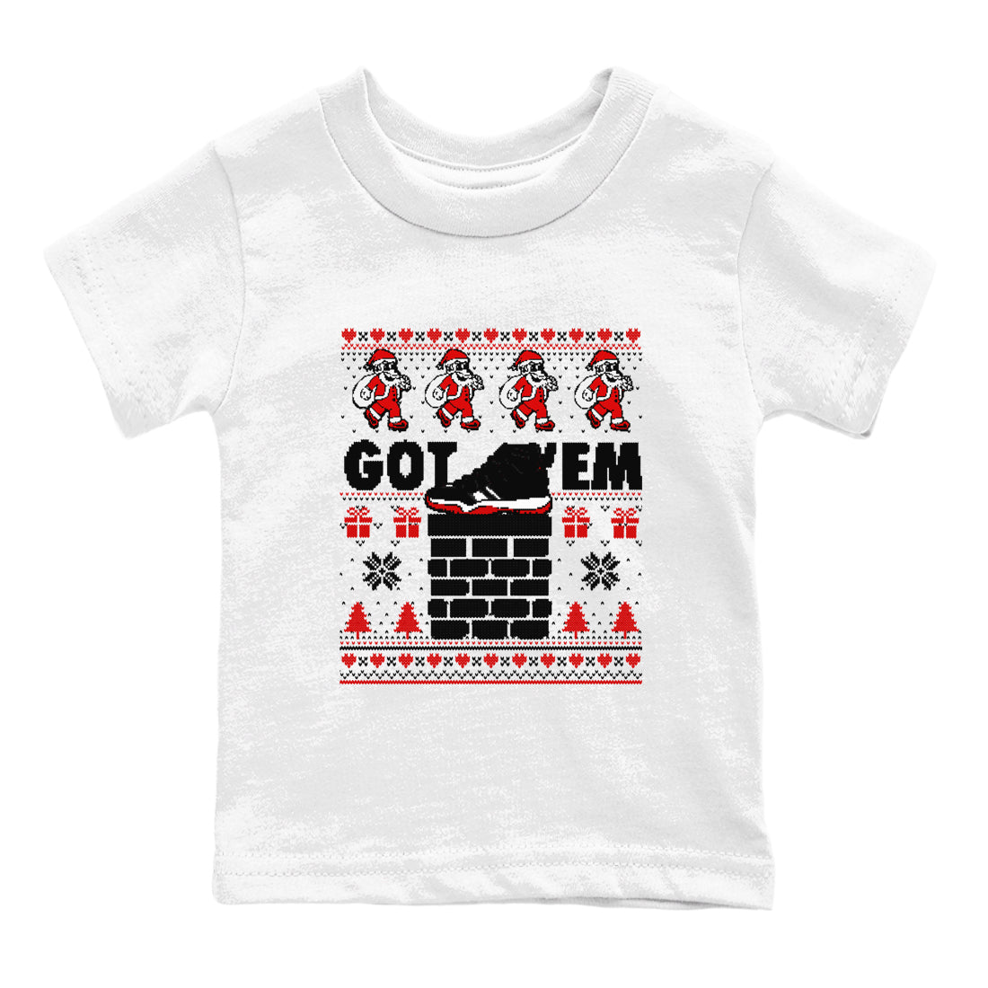 Got'em Santa snkmatch Tees Kids - Air Jordan 11 Bred Velvet