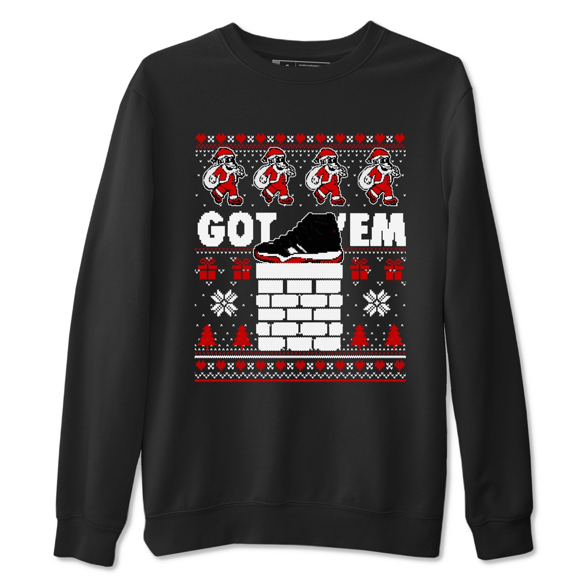 Got'em Santa snkmatch Tees - Air Jordan 11 Bred Velvet