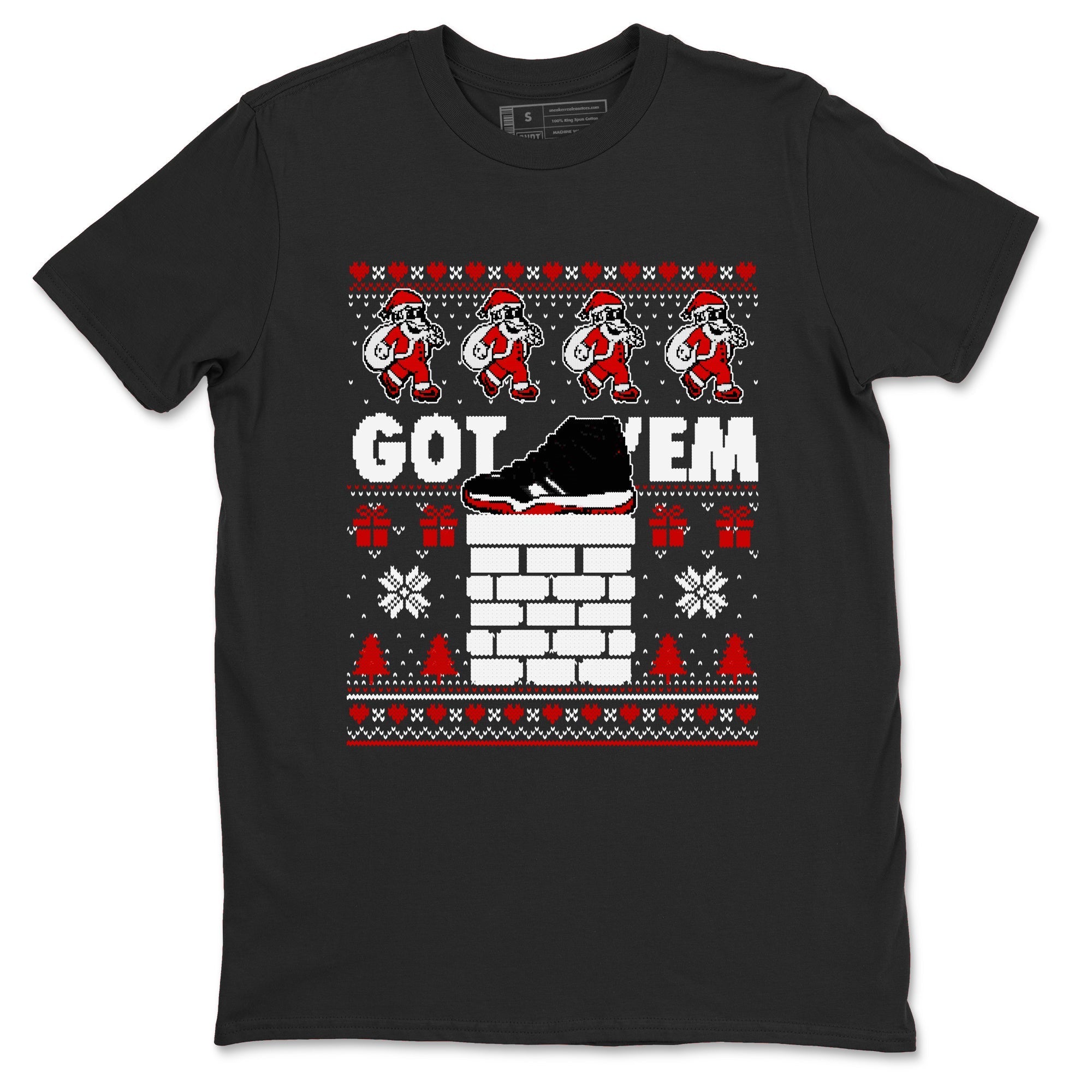 Got'em Santa snkmatch Tees - Air Jordan 11 Bred Velvet