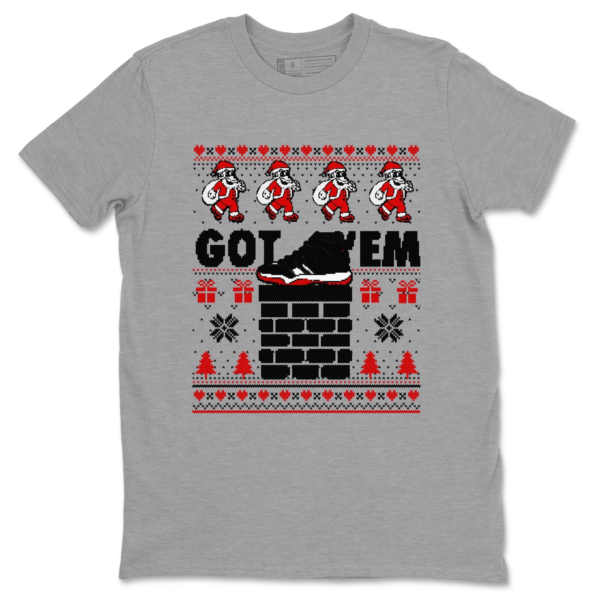 Got'em Santa snkmatch Tees - Air Jordan 11 Bred Velvet
