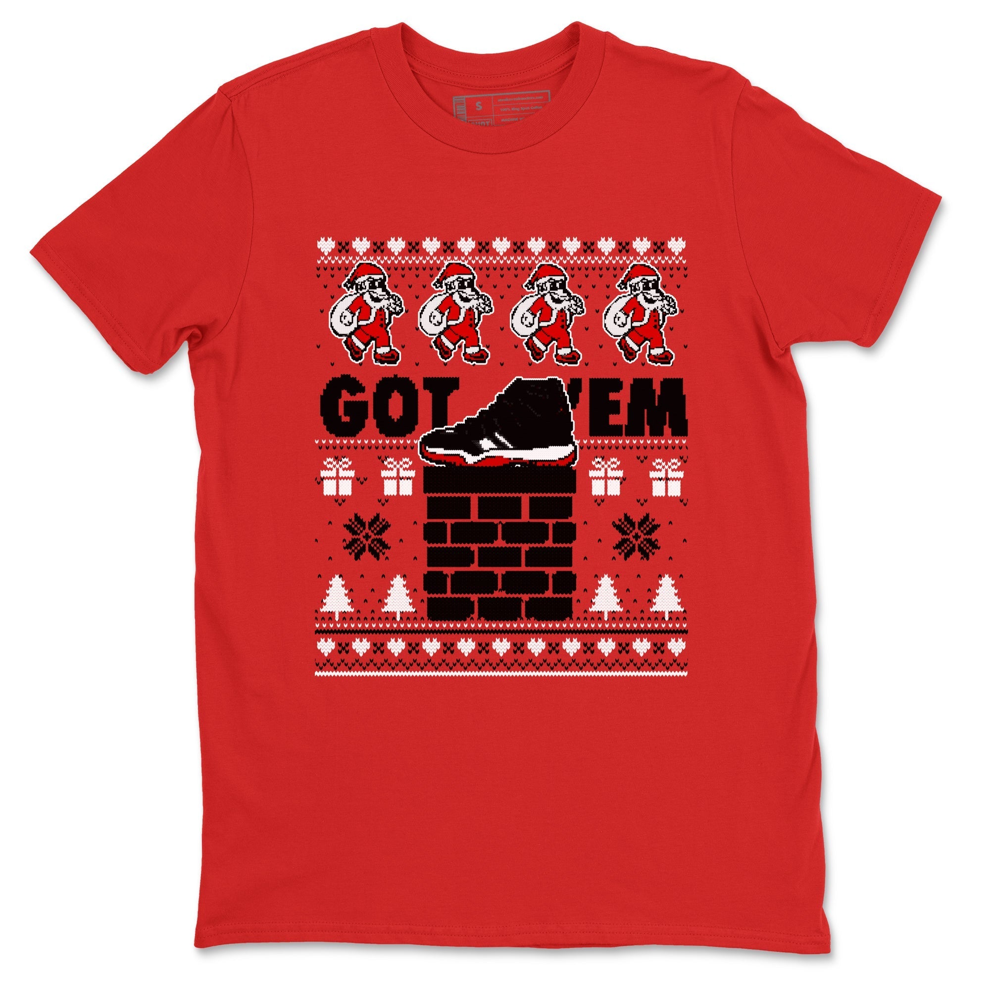 Got'em Santa snkmatch Tees - Air Jordan 11 Bred Velvet