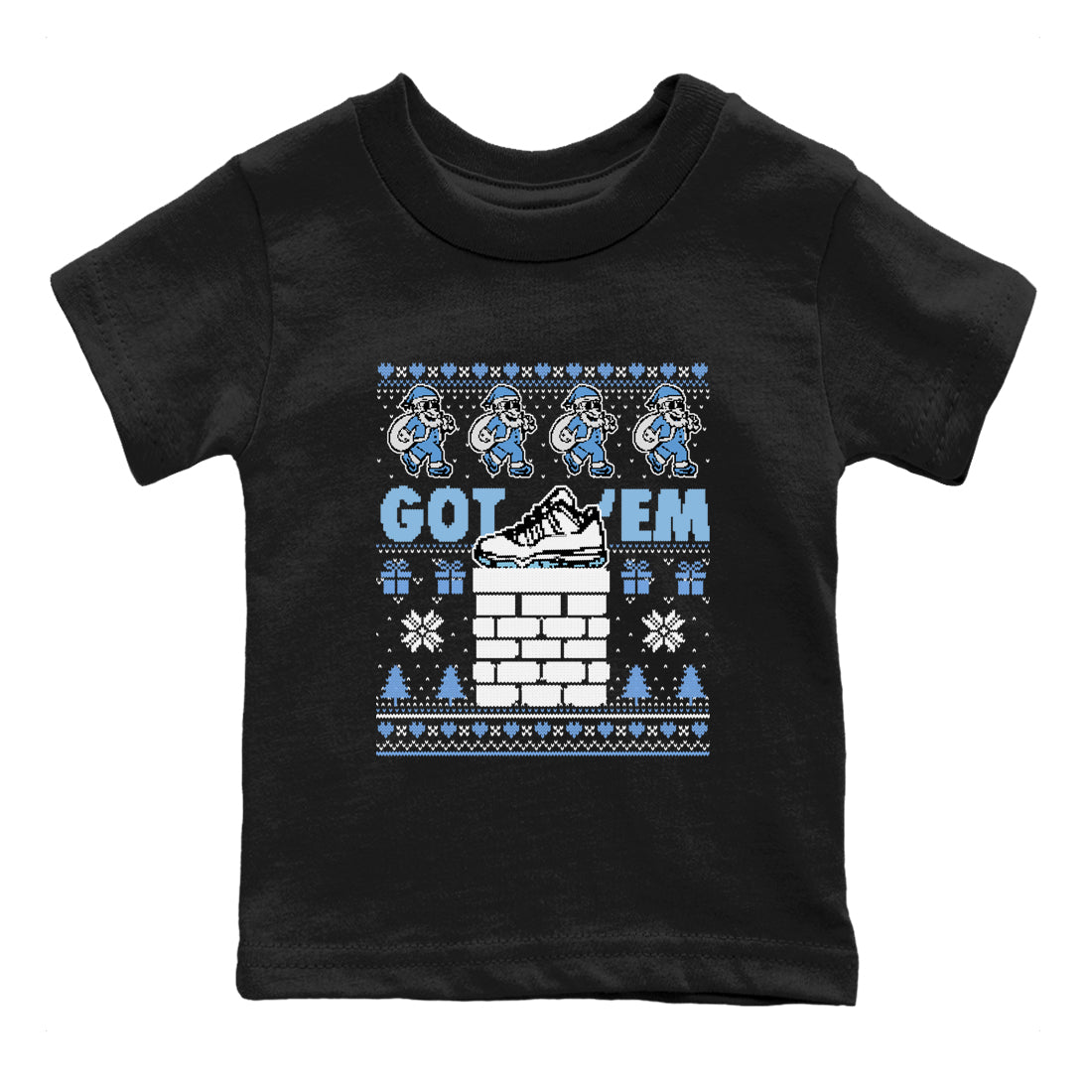 Got'em Santa snkmatch Tees Kids - Air Jordan 11 Legend Blue