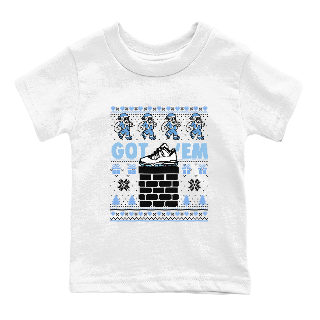 Got'em Santa snkmatch Tees Kids - Air Jordan 11 Legend Blue