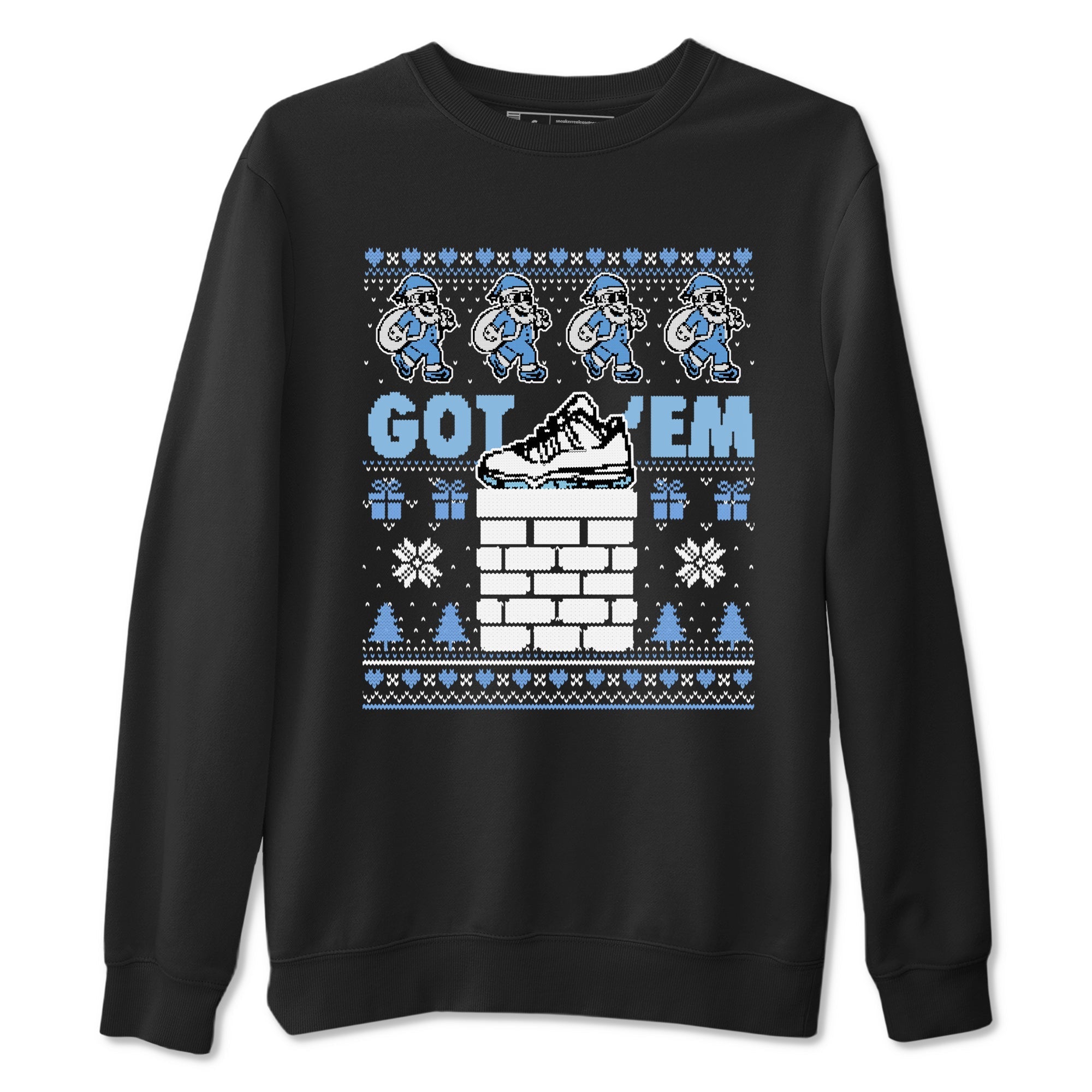 Got'em Santa snkmatch Tees - Air Jordan 11 Legend Blue