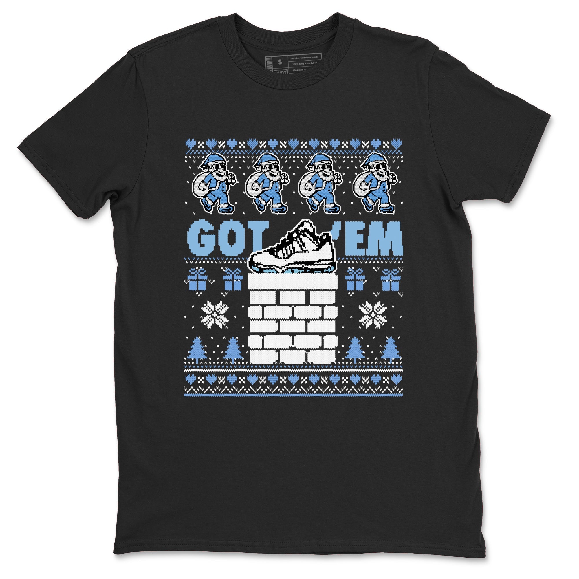 Got'em Santa snkmatch Tees - Air Jordan 11 Legend Blue