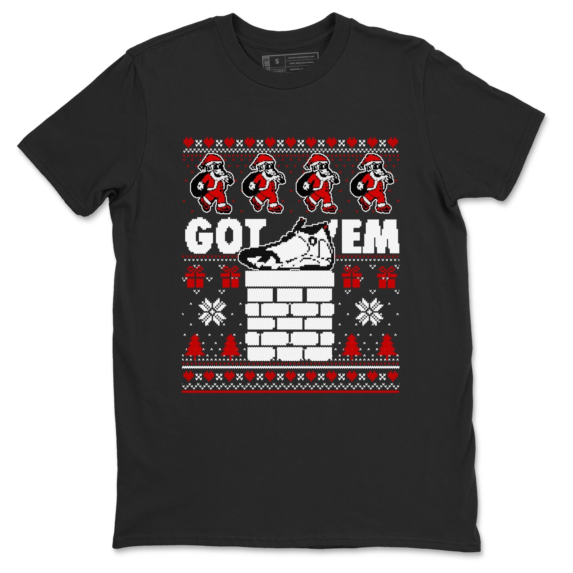 Got'em Santa snkmatch Tees - Air Jordan 14 Black Toe