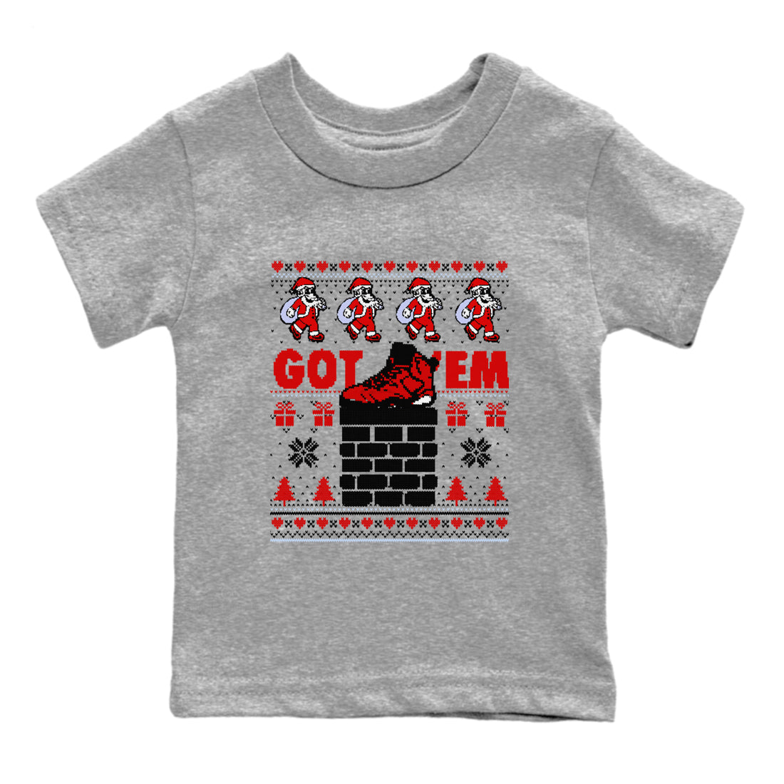 Got'em Santa snkmatch Tees Kids - Air Jordan 6 Toro Bravo