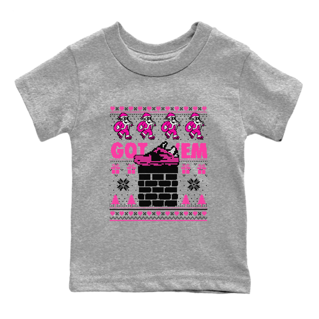 Got'em Santa snkmatch Tees Kids - Nike KD 4 Aunt Pearl