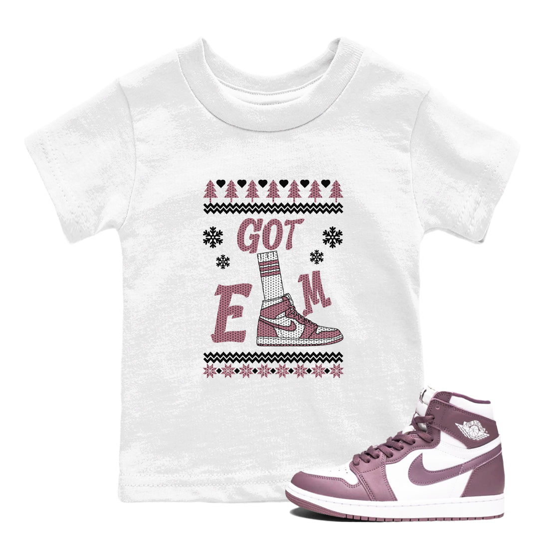 Gotem Sweater snkmatch Tees Kids - Air Jordan 1 Mauve