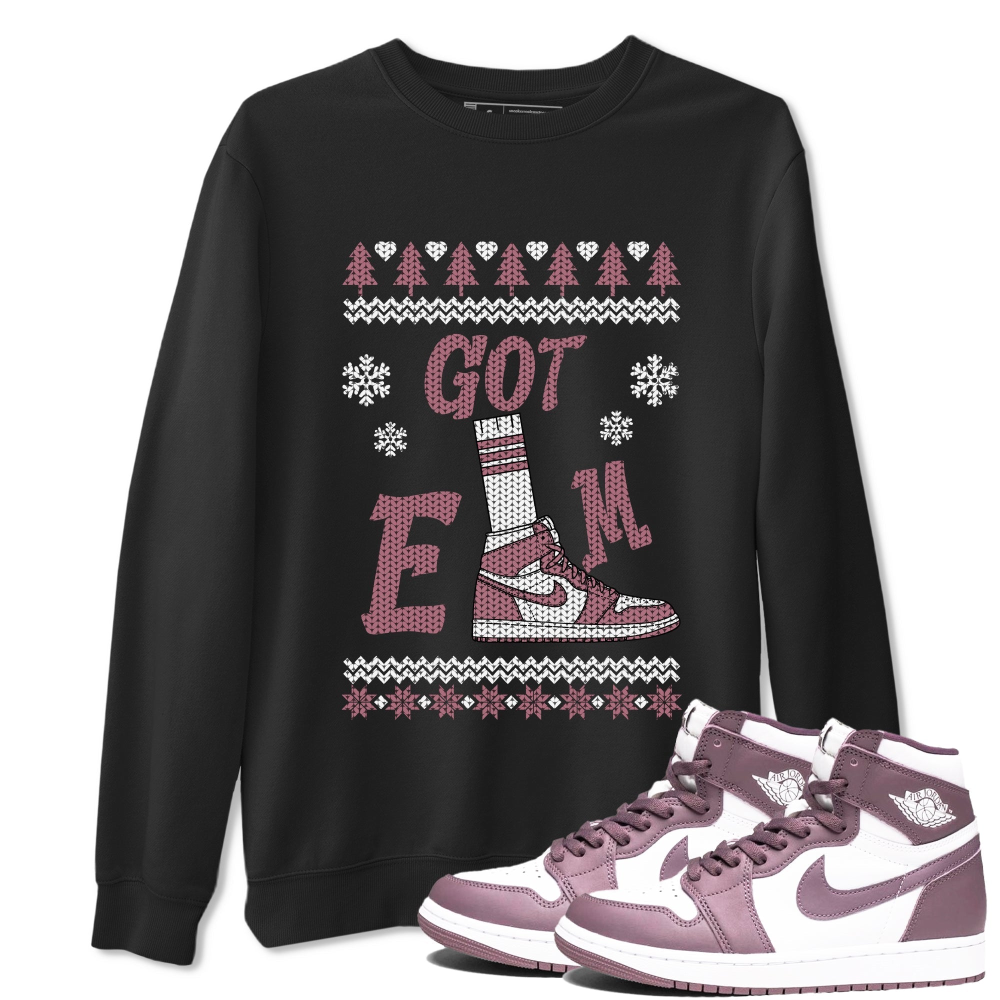 Gotem Sweater snkmatch Tees - Air Jordan 1 Mauve