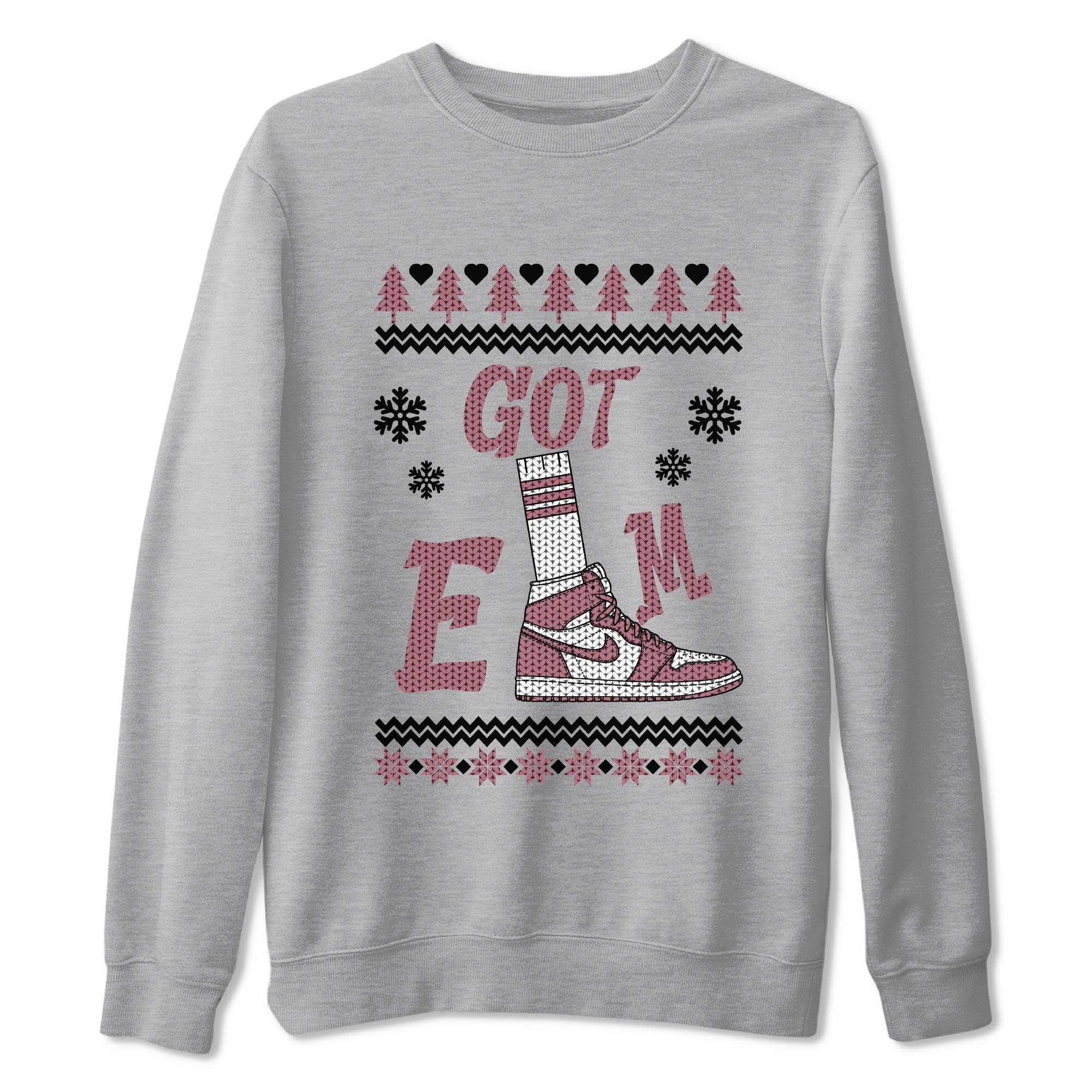 Gotem Sweater snkmatch Tees - Air Jordan 1 Mauve