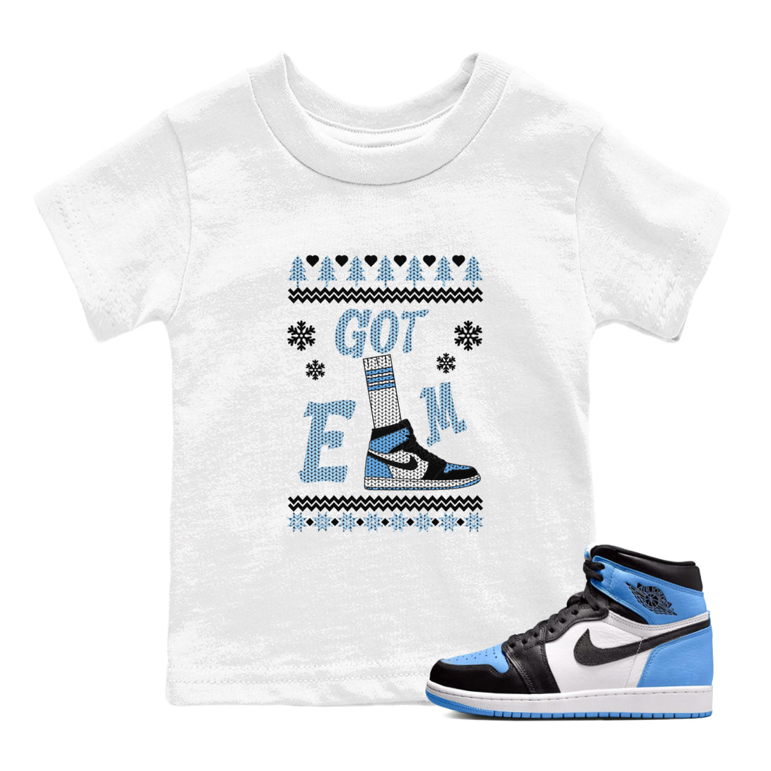 Gotem Sweater snkmatch Tees Kids - Air Jordan 1 UNC Toe