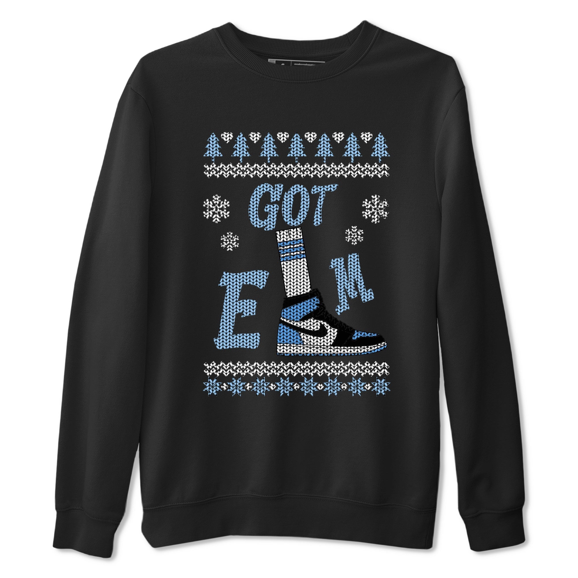 Gotem Sweater snkmatch Tees - Air Jordan 1 UNC Toe