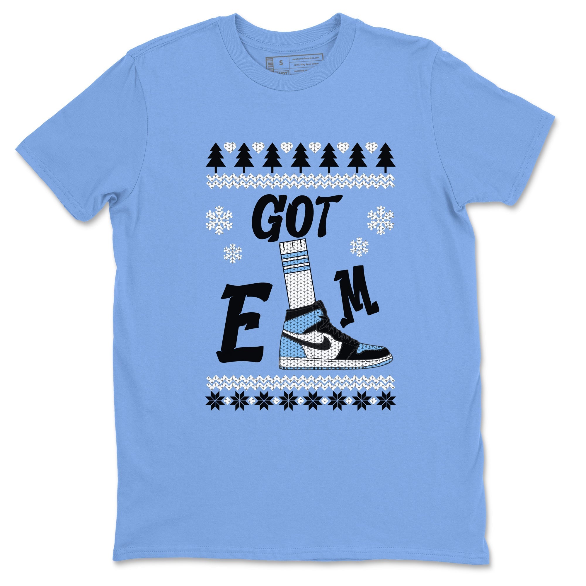 Gotem Sweater snkmatch Tees - Air Jordan 1 UNC Toe