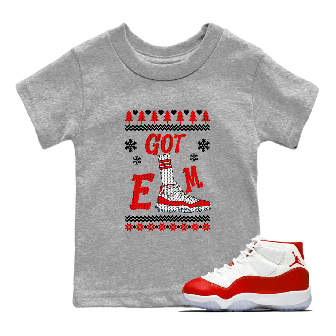 Gotem Sweater snkmatch Tees Kids - Air Jordan 11 Cherry