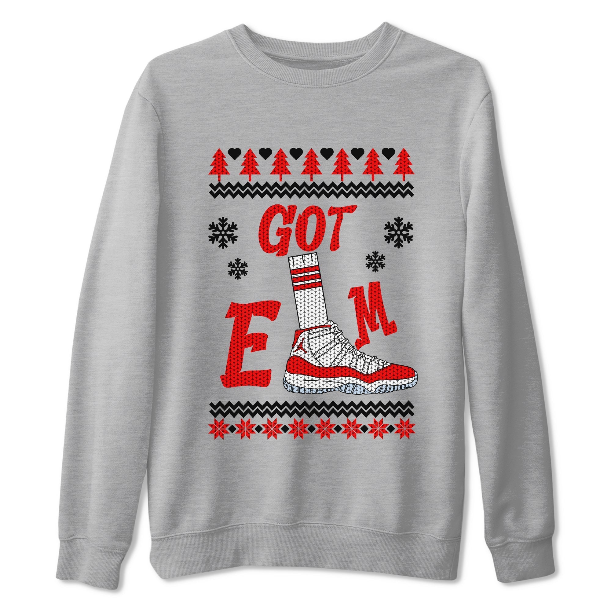 Gotem Sweater snkmatch Tees - Air Jordan 11 Cherry