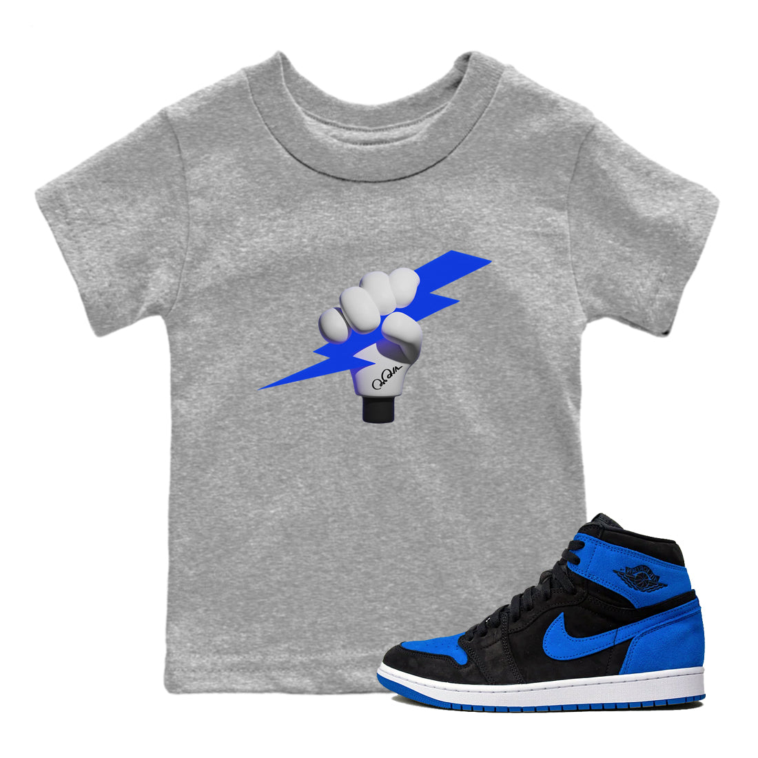Grab The Thunder snkmatch Tee Kids - Air Jordan 1 Royal Reimagined