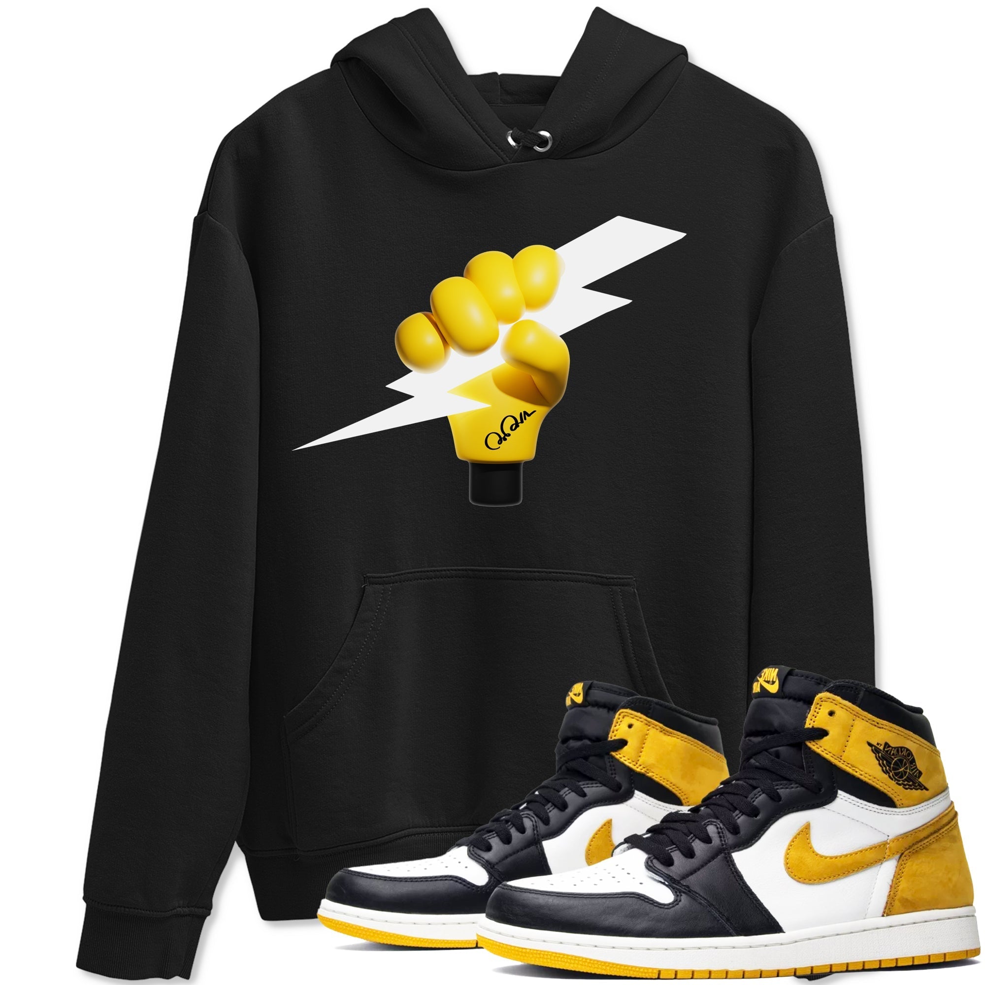 Grab The Thunder snkmatch Tees - Air Jordan 1 Yellow Ochre