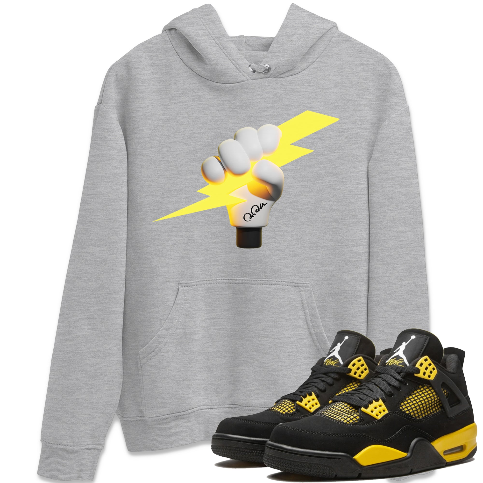 Grab The Thunder Unisex Tops - Air Jordan 4 Thunder