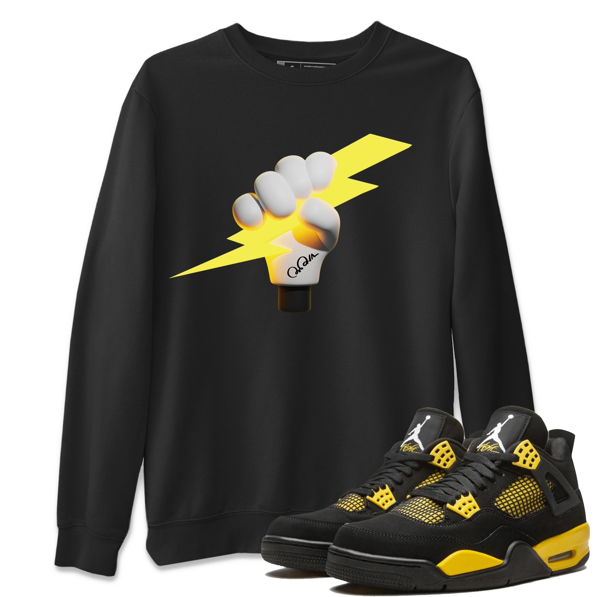 Grab The Thunder Unisex Tops - Air Jordan 4 Thunder