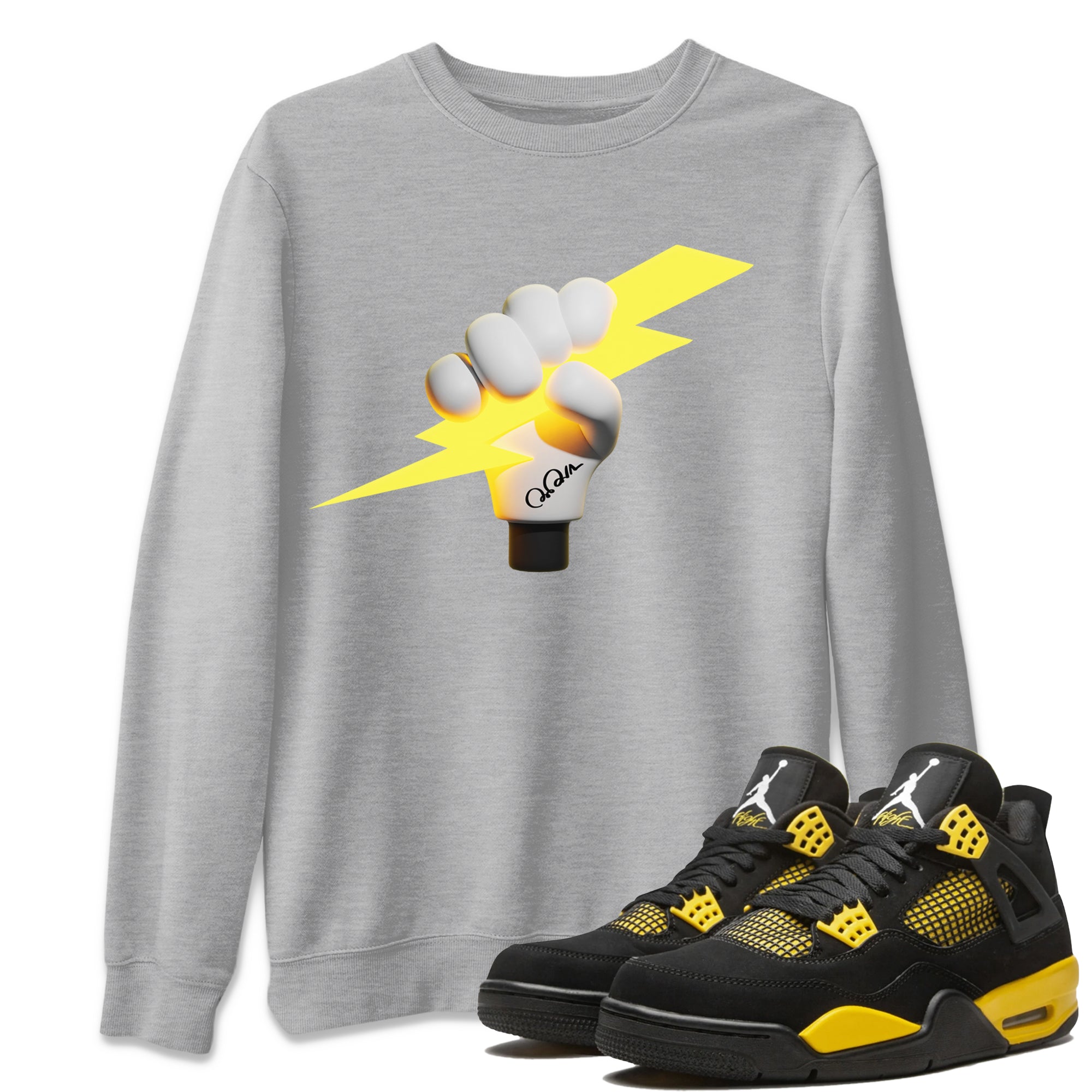 Grab The Thunder Unisex Tops - Air Jordan 4 Thunder