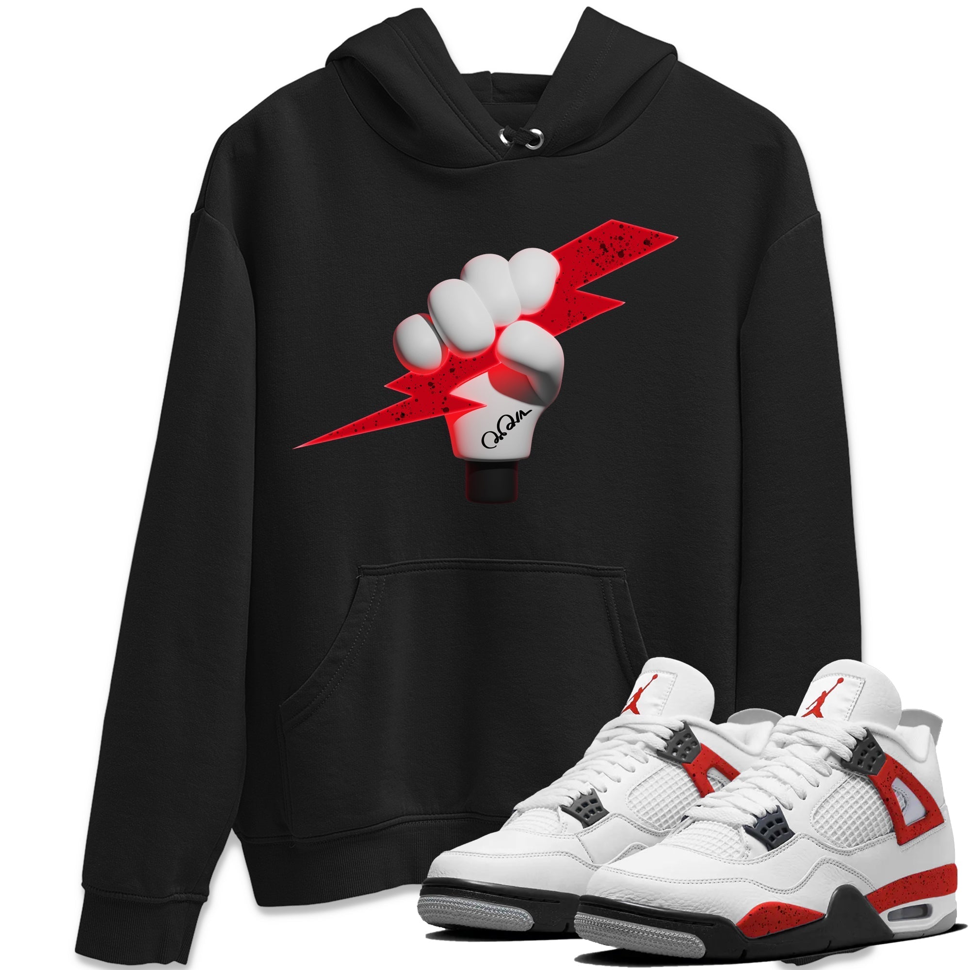 Grab Thunder Unisex Tops - Air Jordan 4 Red Cement