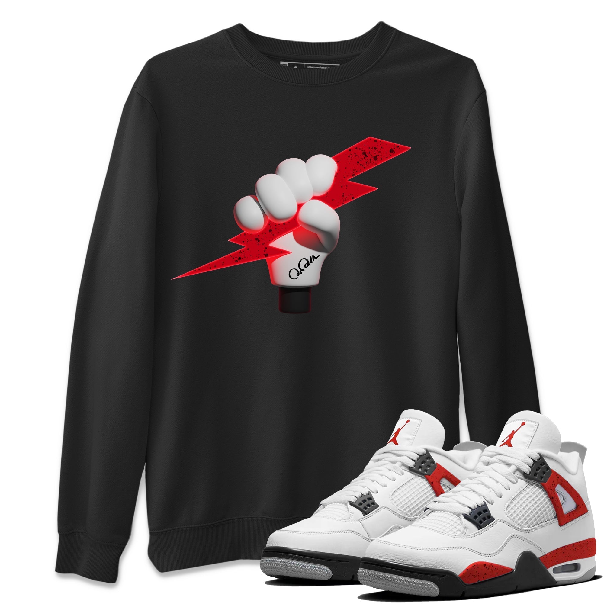 Grab Thunder Unisex Tops - Air Jordan 4 Red Cement
