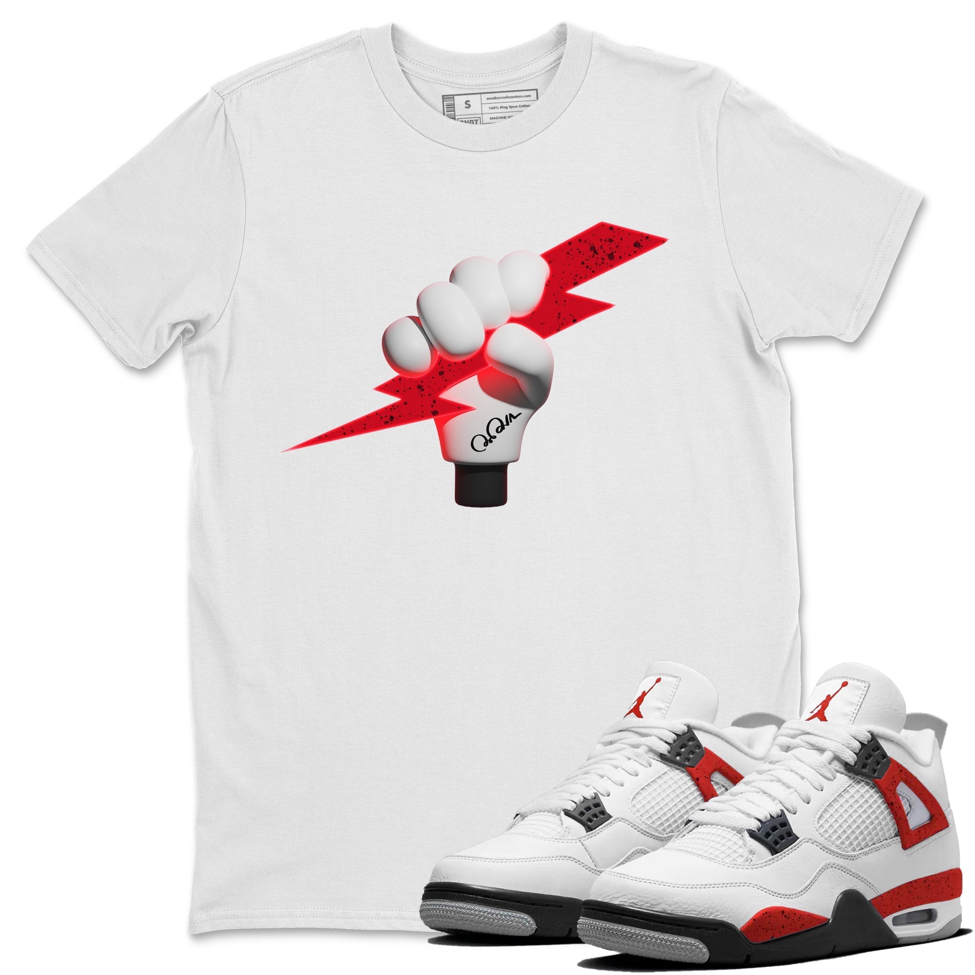 Grab Thunder Unisex Tops - Air Jordan 4 Red Cement