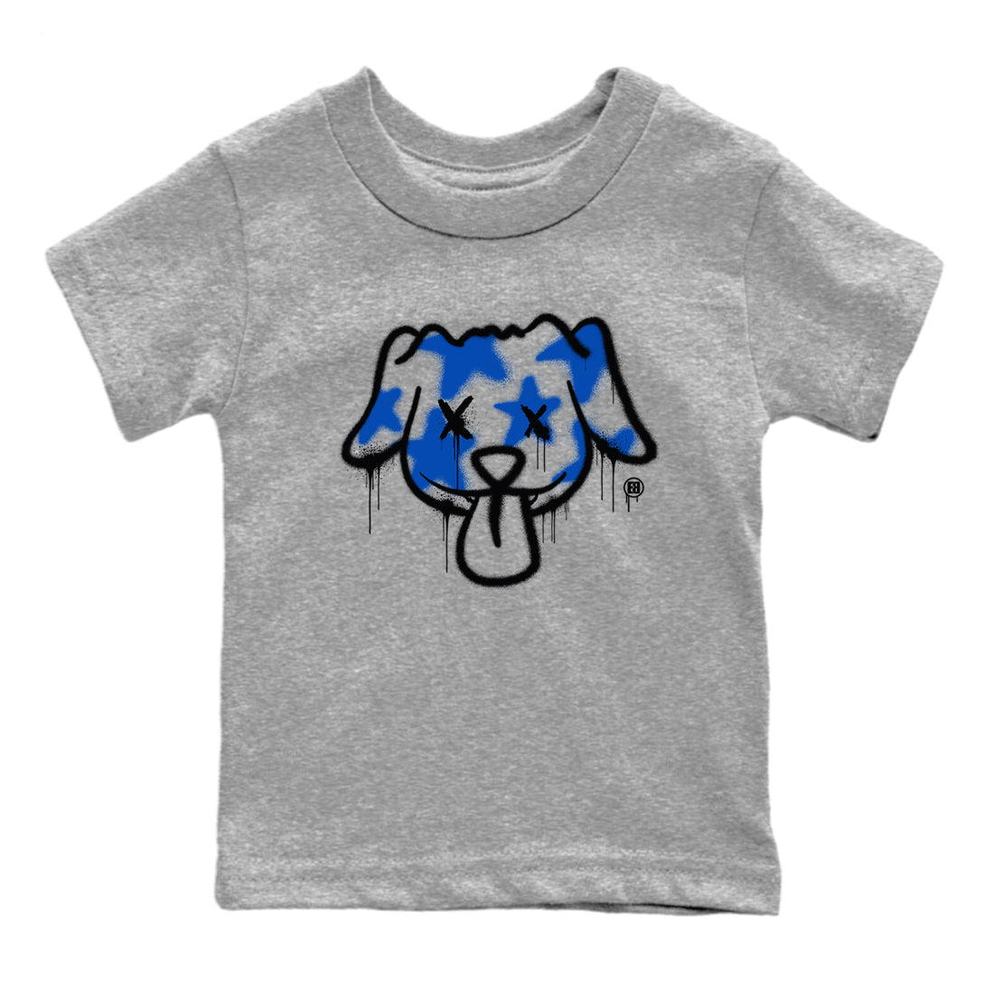 Graffiti Dog snkmatch Tees Kids - Air Jordan 1 Game Royal