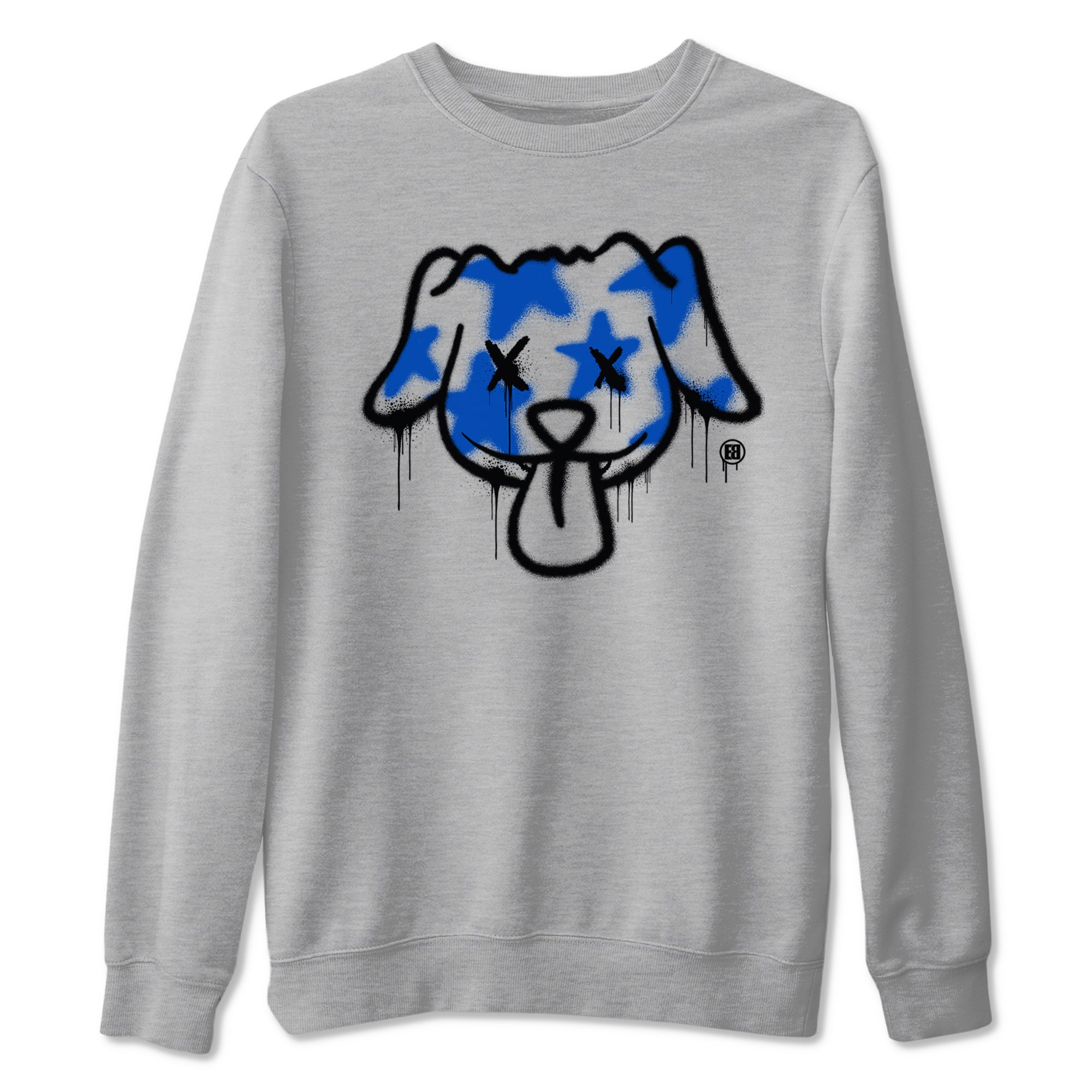 Graffiti Dog snkmatch Tees - Air Jordan 1 Game Royal