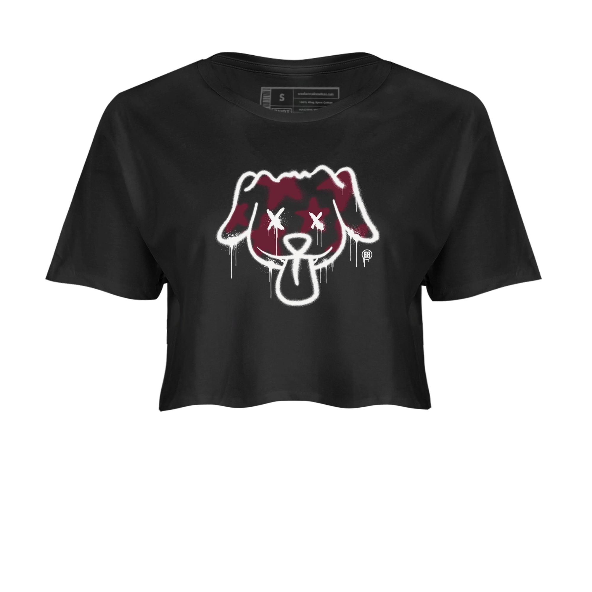 Graffiti Dog snkmatch Women's Top - Air Jordan 1 Metallic Burgundy