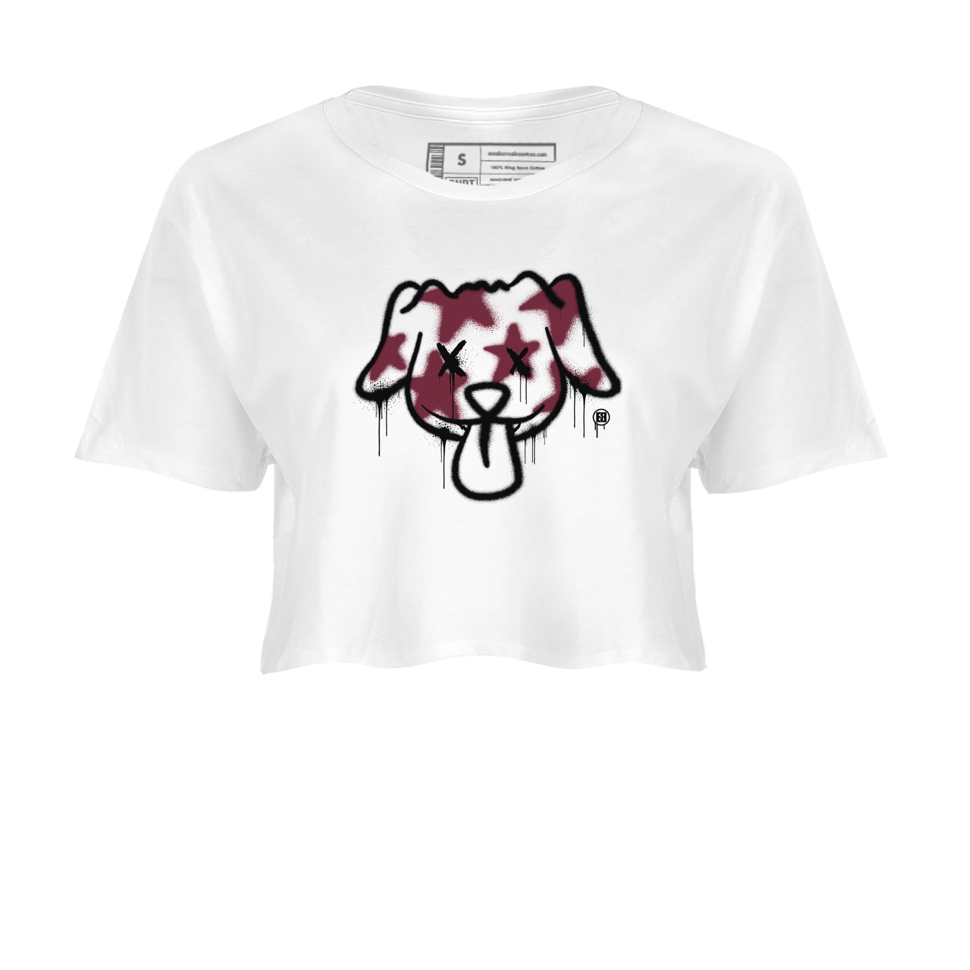 Graffiti Dog snkmatch Women's Top - Air Jordan 1 Metallic Burgundy