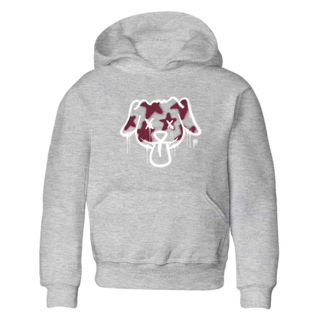 Graffiti Dog snkmatch Tees Kids - Air Jordan 1 Metallic Burgundy