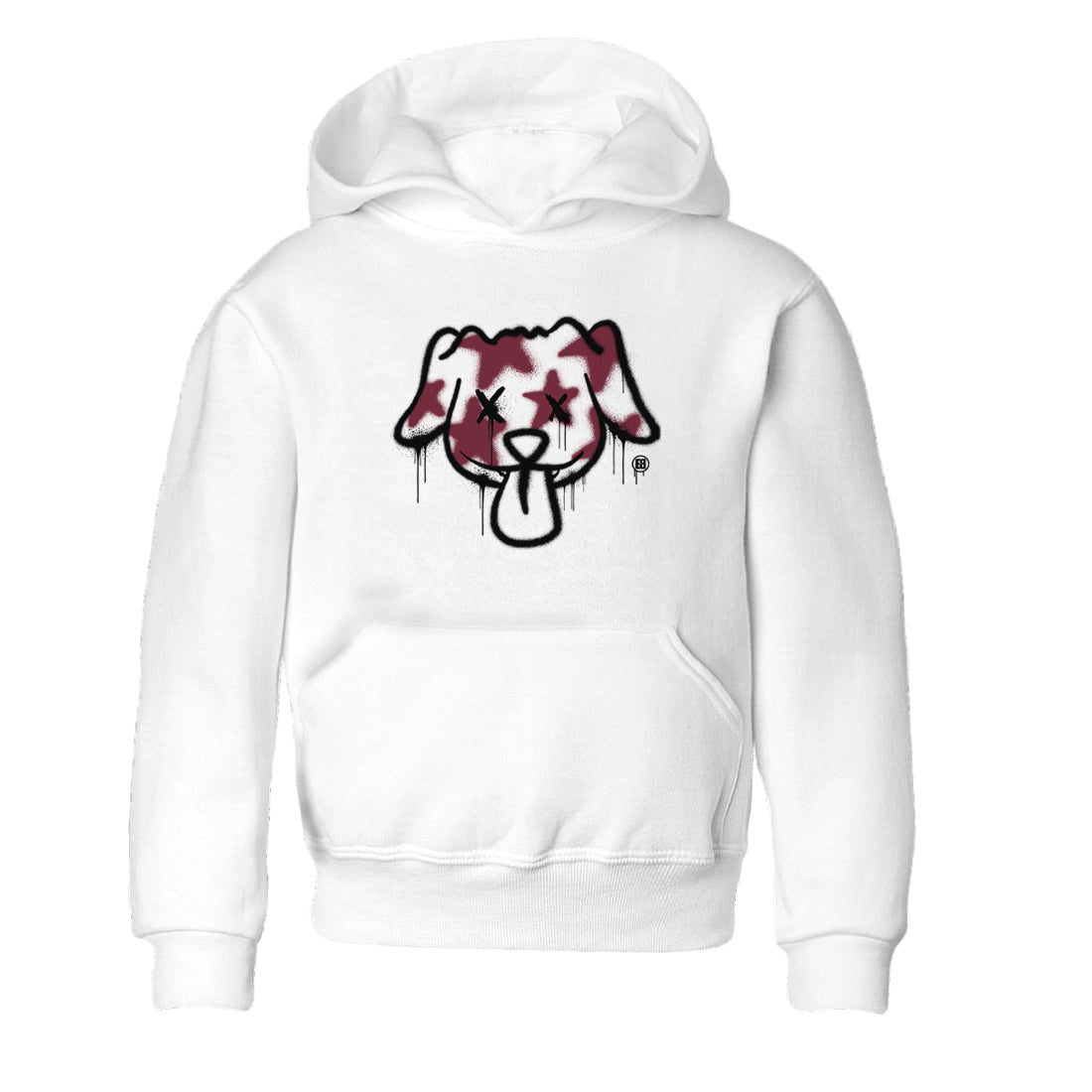Graffiti Dog snkmatch Tees Kids - Air Jordan 1 Metallic Burgundy