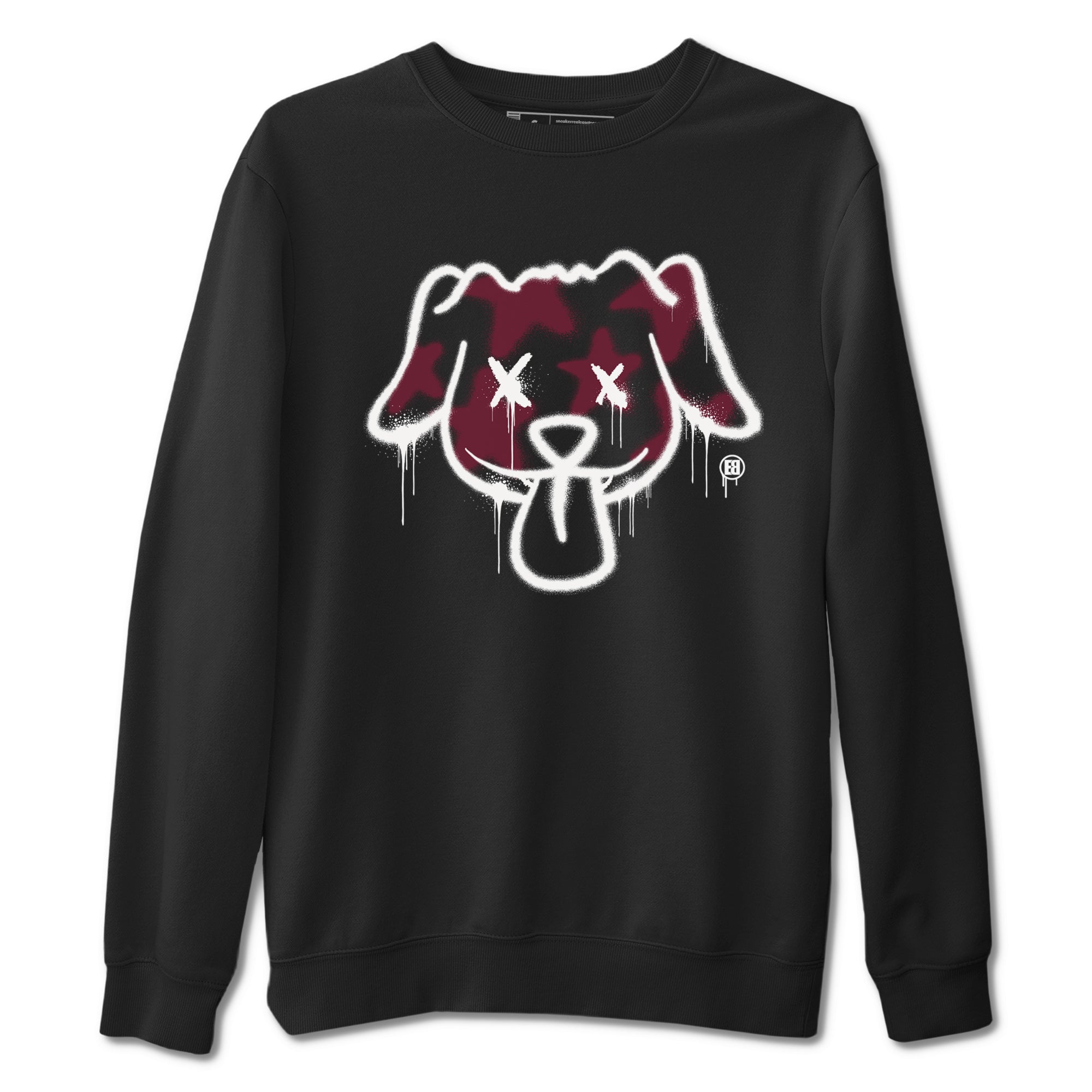 Graffiti Dog snkmatch Tees - Air Jordan 1 Metallic Burgundy
