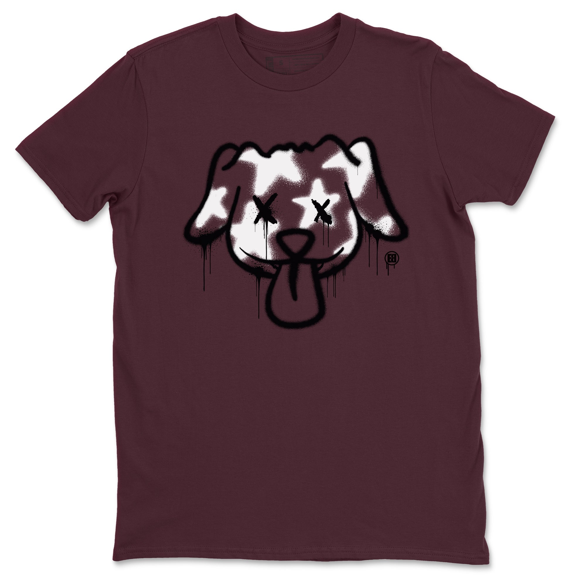 Graffiti Dog snkmatch Tees - Air Jordan 1 Metallic Burgundy