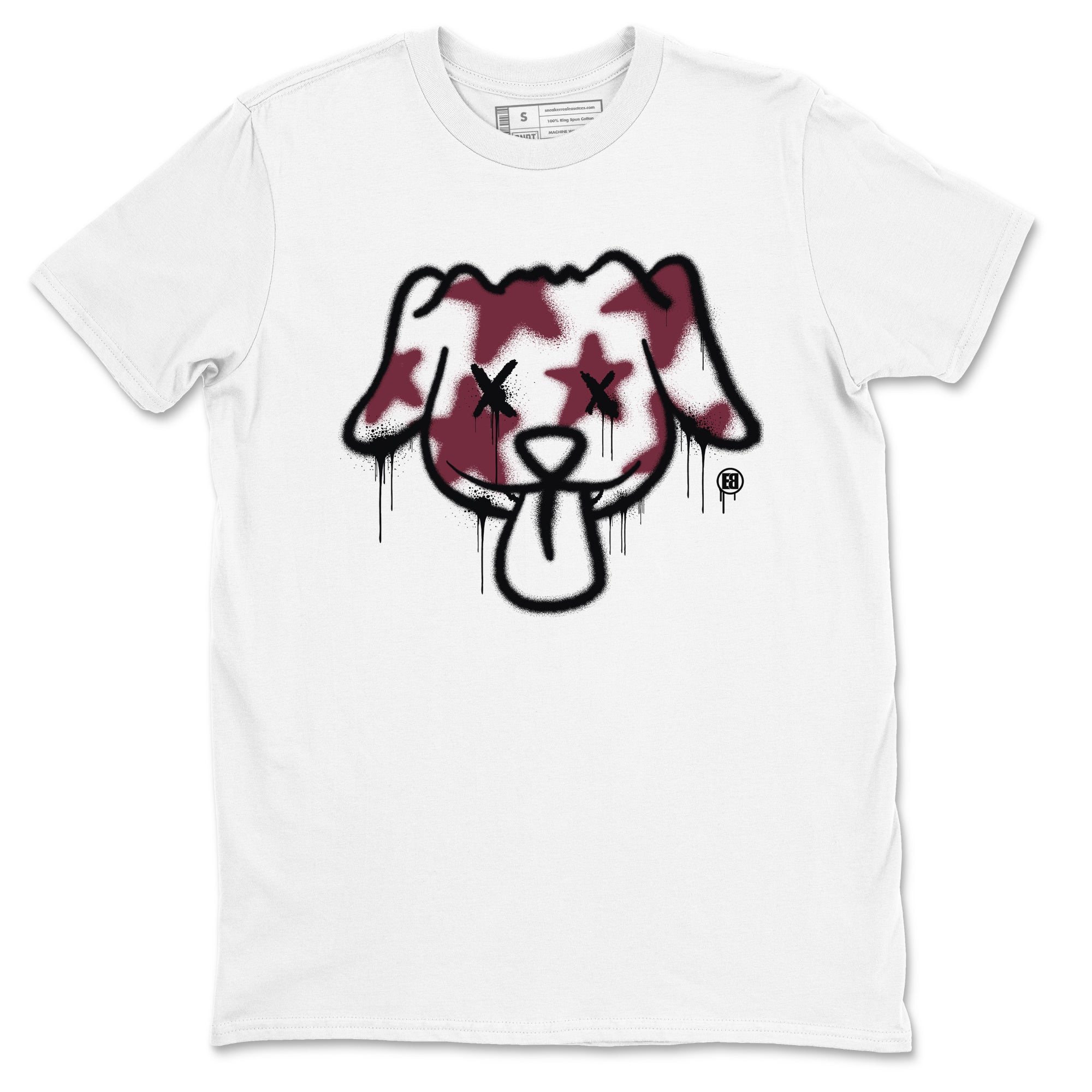 Graffiti Dog snkmatch Tees - Air Jordan 1 Metallic Burgundy