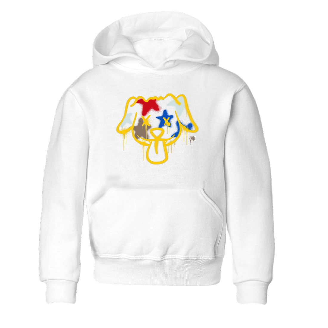 Graffiti Dog snkmatch Tees Kids - Air Jordan 1 Travis Scott Canary