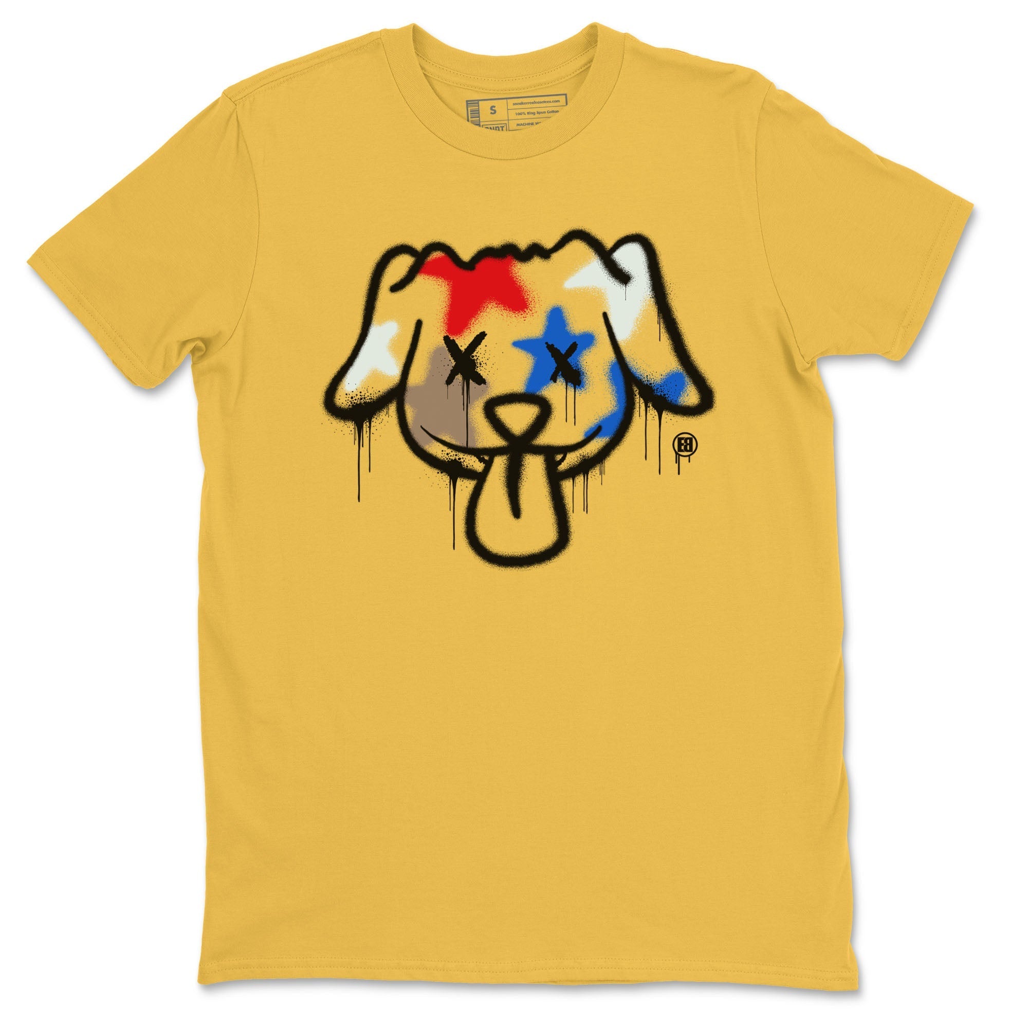 Graffiti Dog snkmatch Tees - Air Jordan 1 Travis Scott Canary