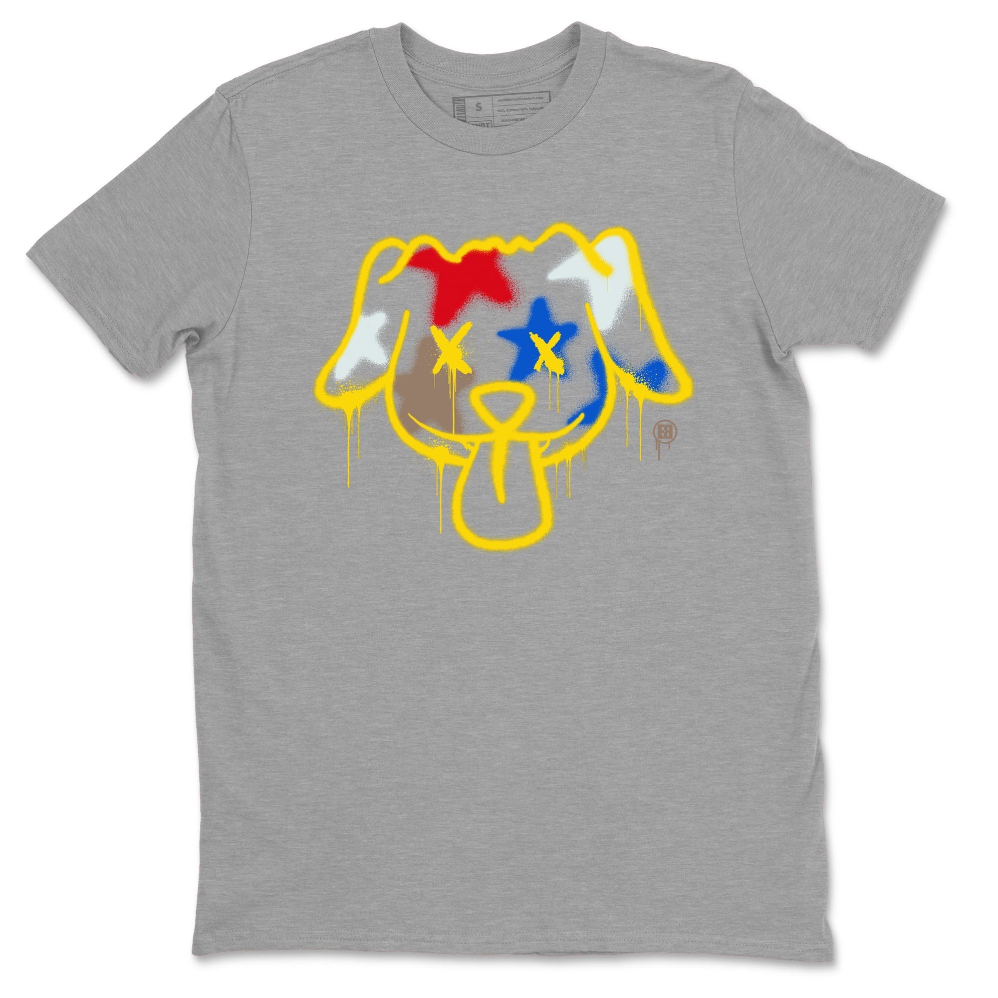 Graffiti Dog snkmatch Tees - Air Jordan 1 Travis Scott Canary