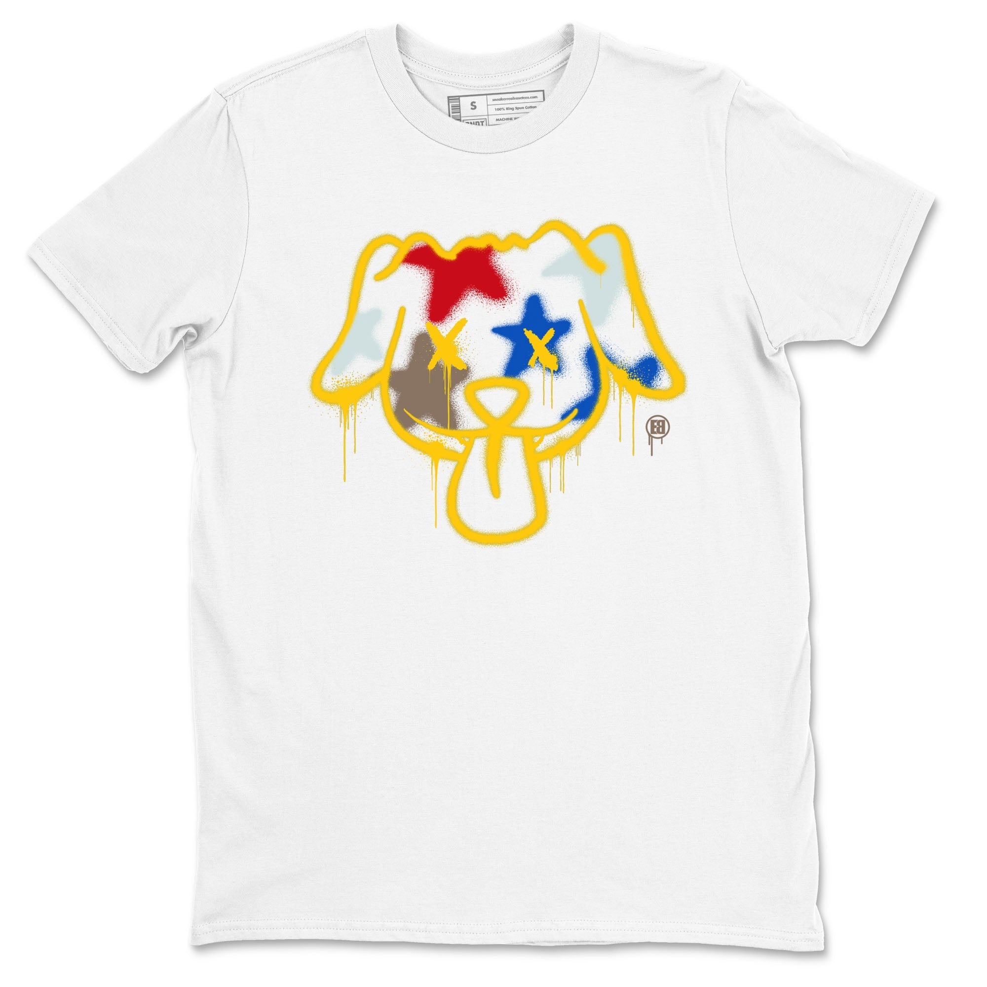 Graffiti Dog snkmatch Tees - Air Jordan 1 Travis Scott Canary